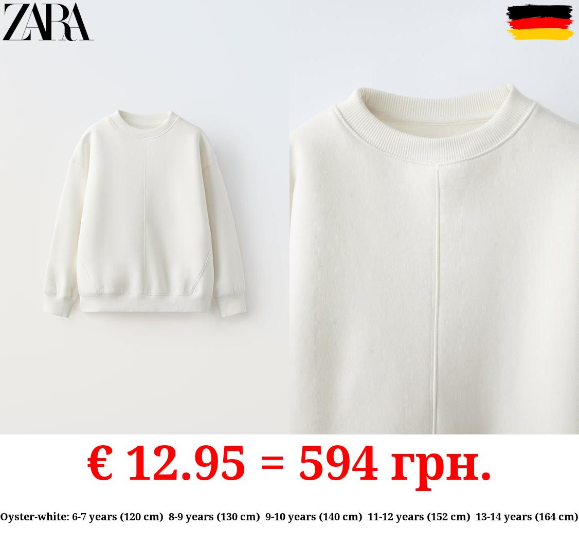 BASIC PLUSH SWEATSHIRT