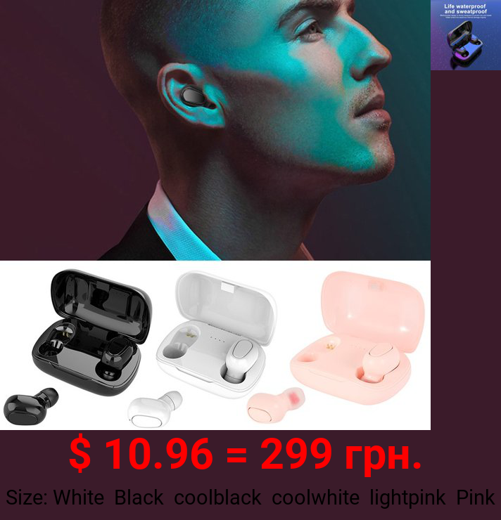 Willstar Bluetooth 5.0 Headset TWS Wireless Earphones Stereo Earbuds with Charging Box