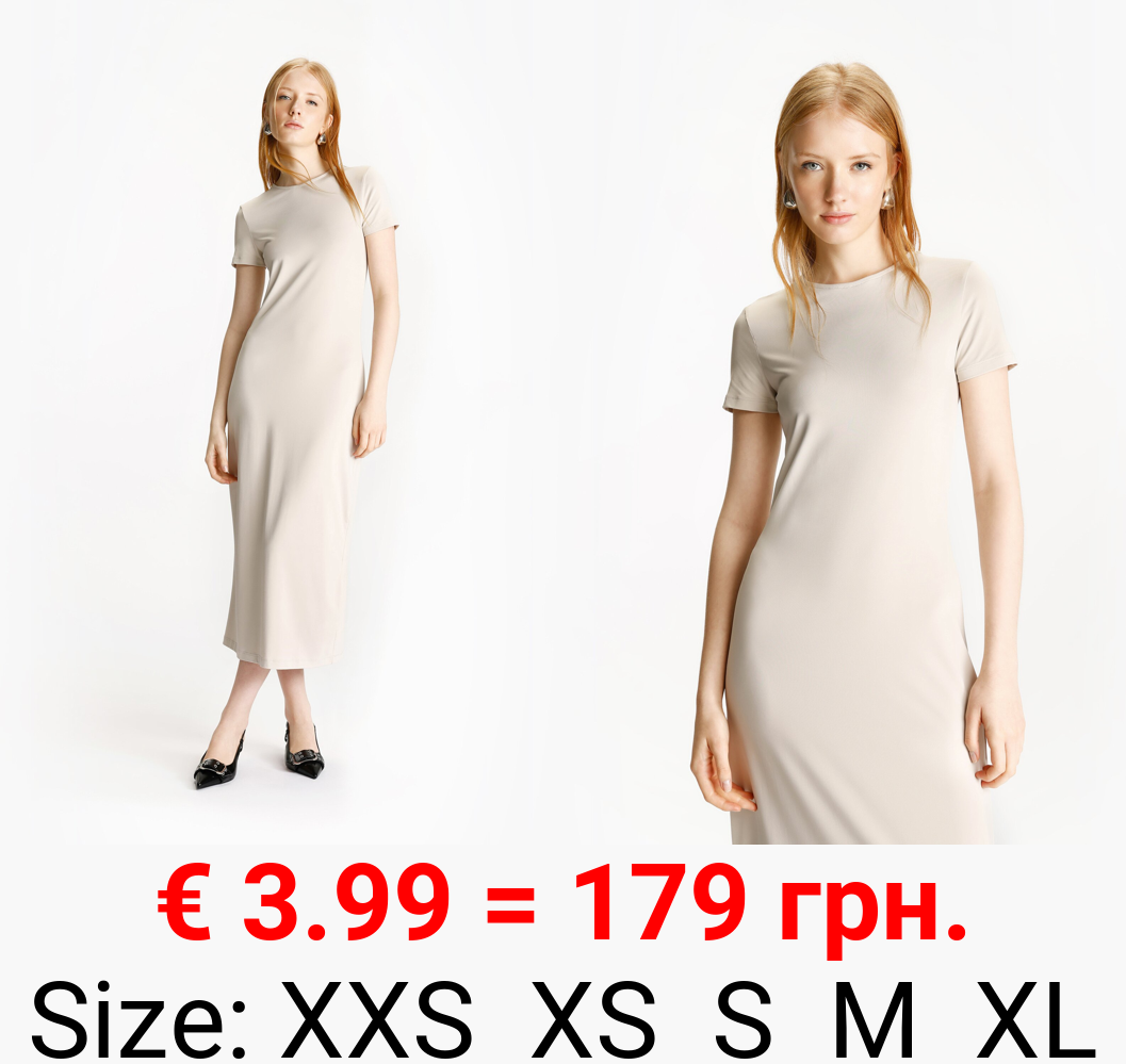 Polyamide short sleeve dress