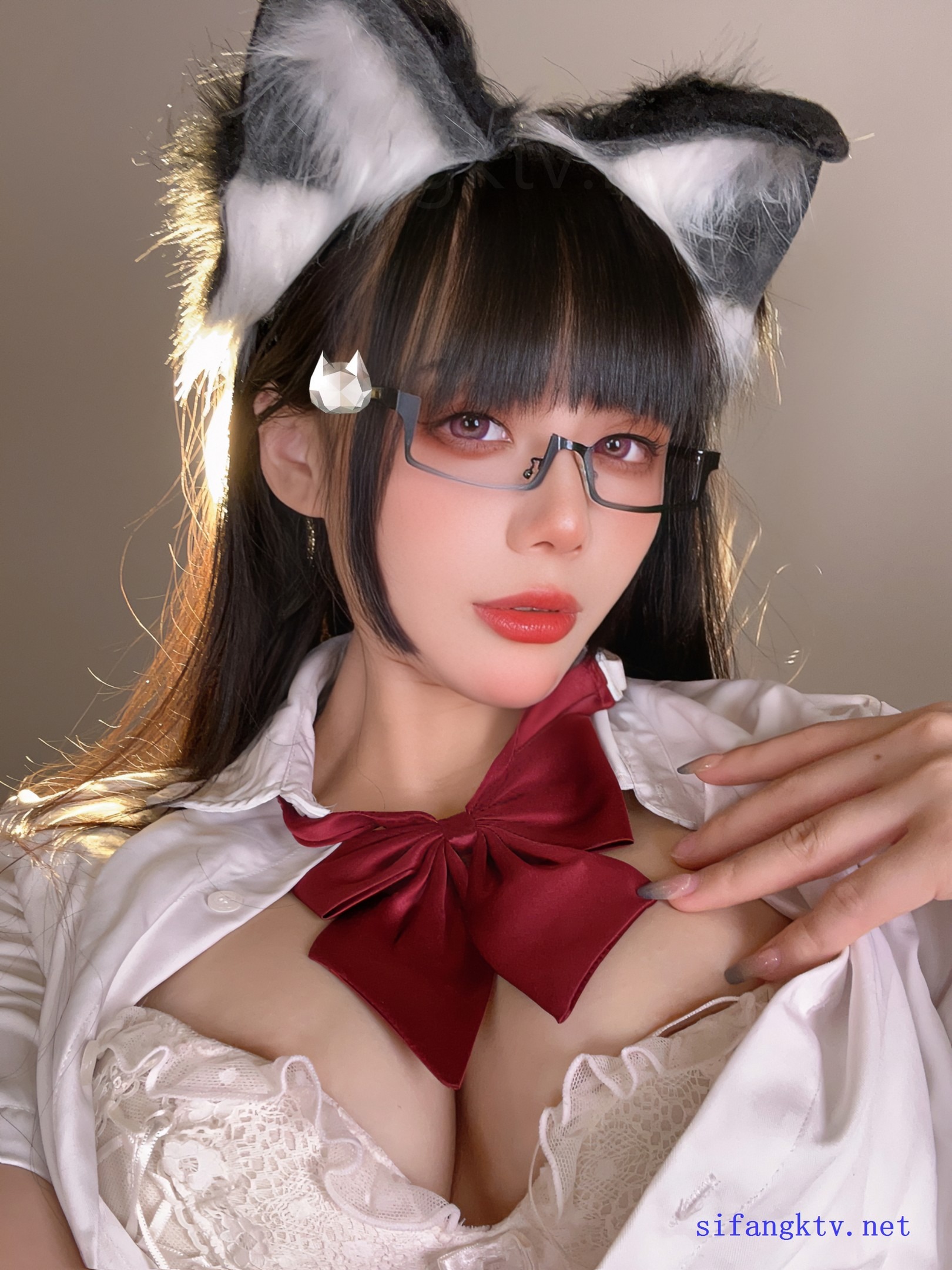 福利姬 - 九言 猫耳娘的裙底 6