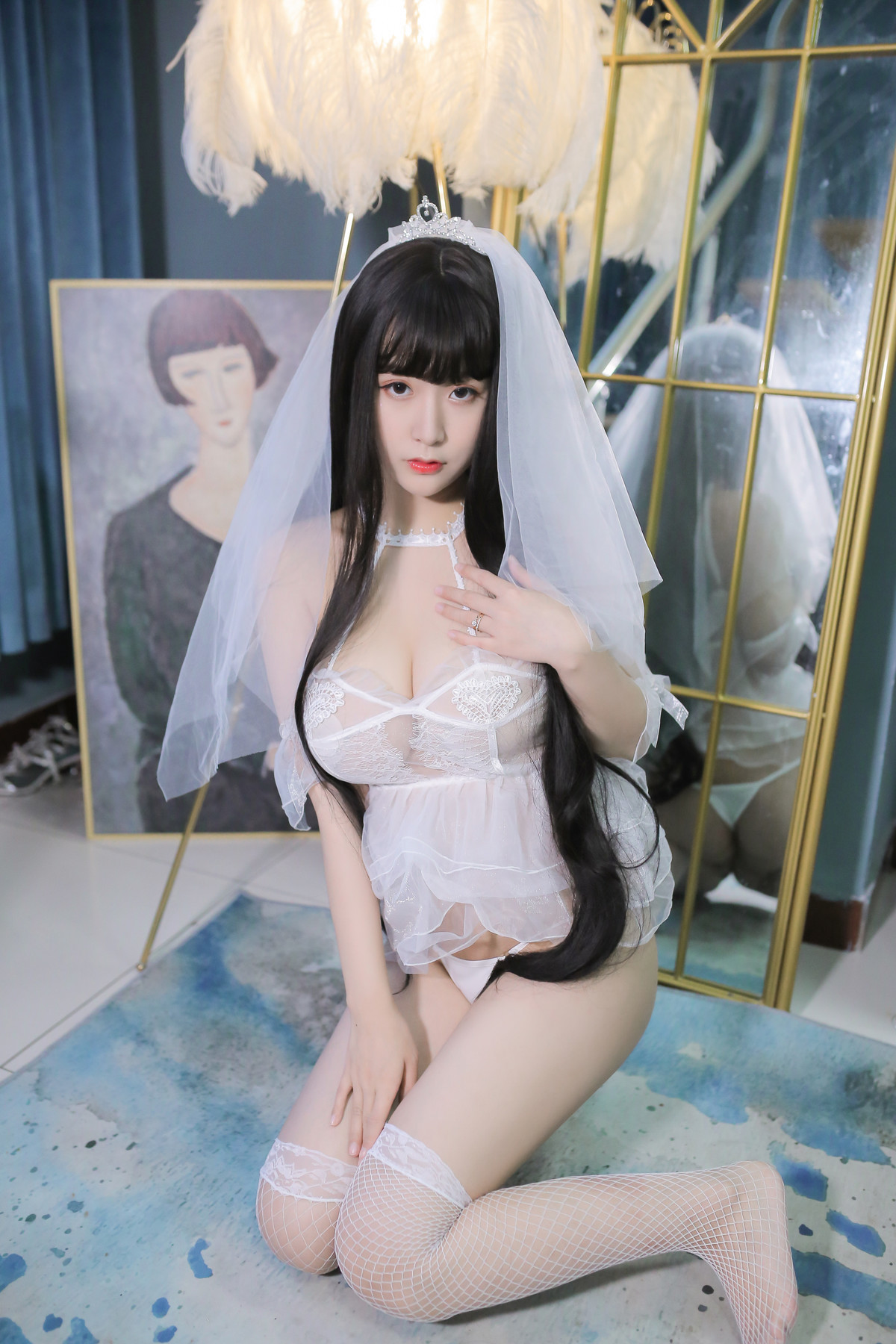 Cosplay 猫九酱Sakura 长发婚纱 Set.01 31