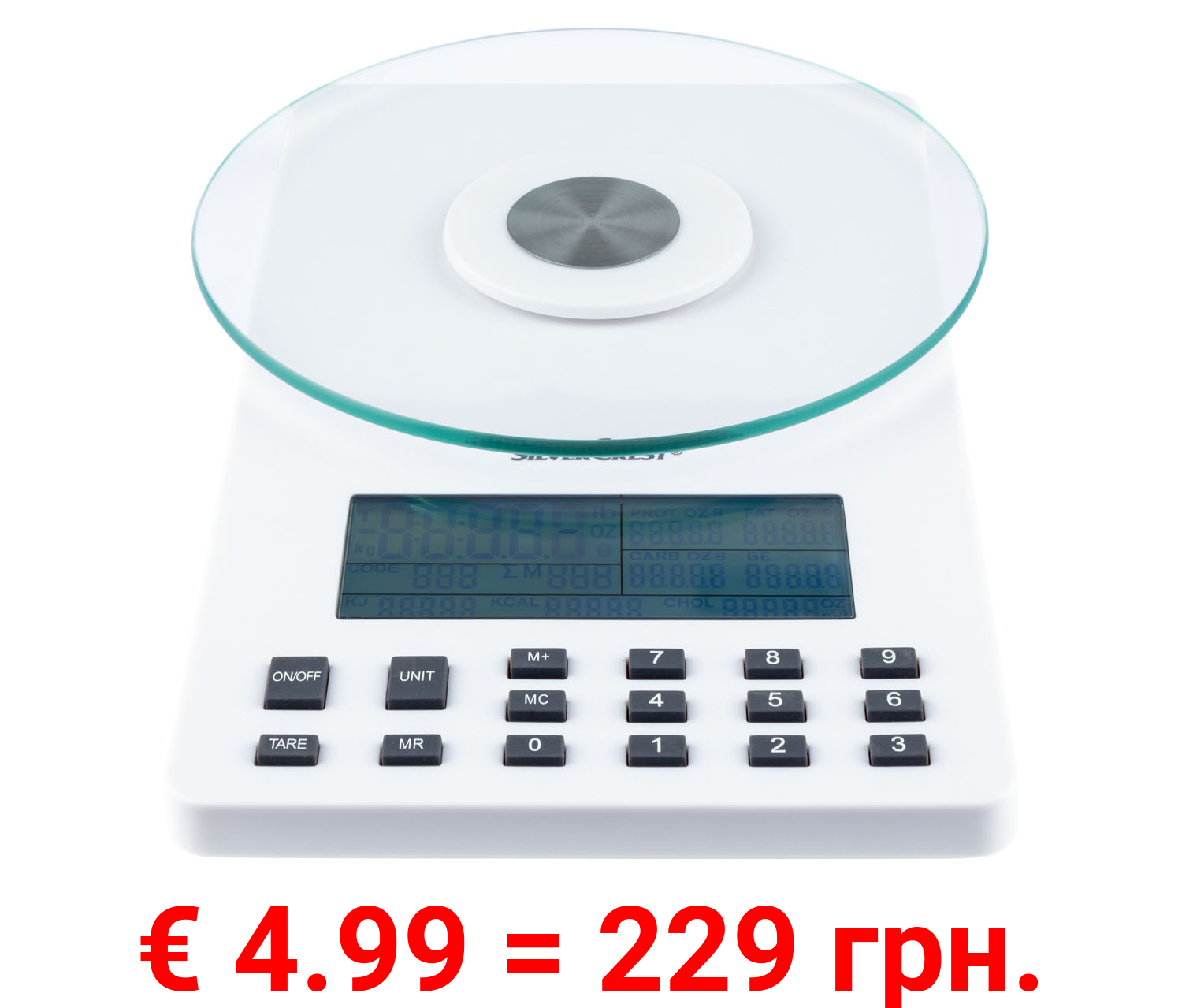 SILVERCREST® KITCHEN TOOLS Nährwert-Analysewaage fit »SNAW 1000 D2«