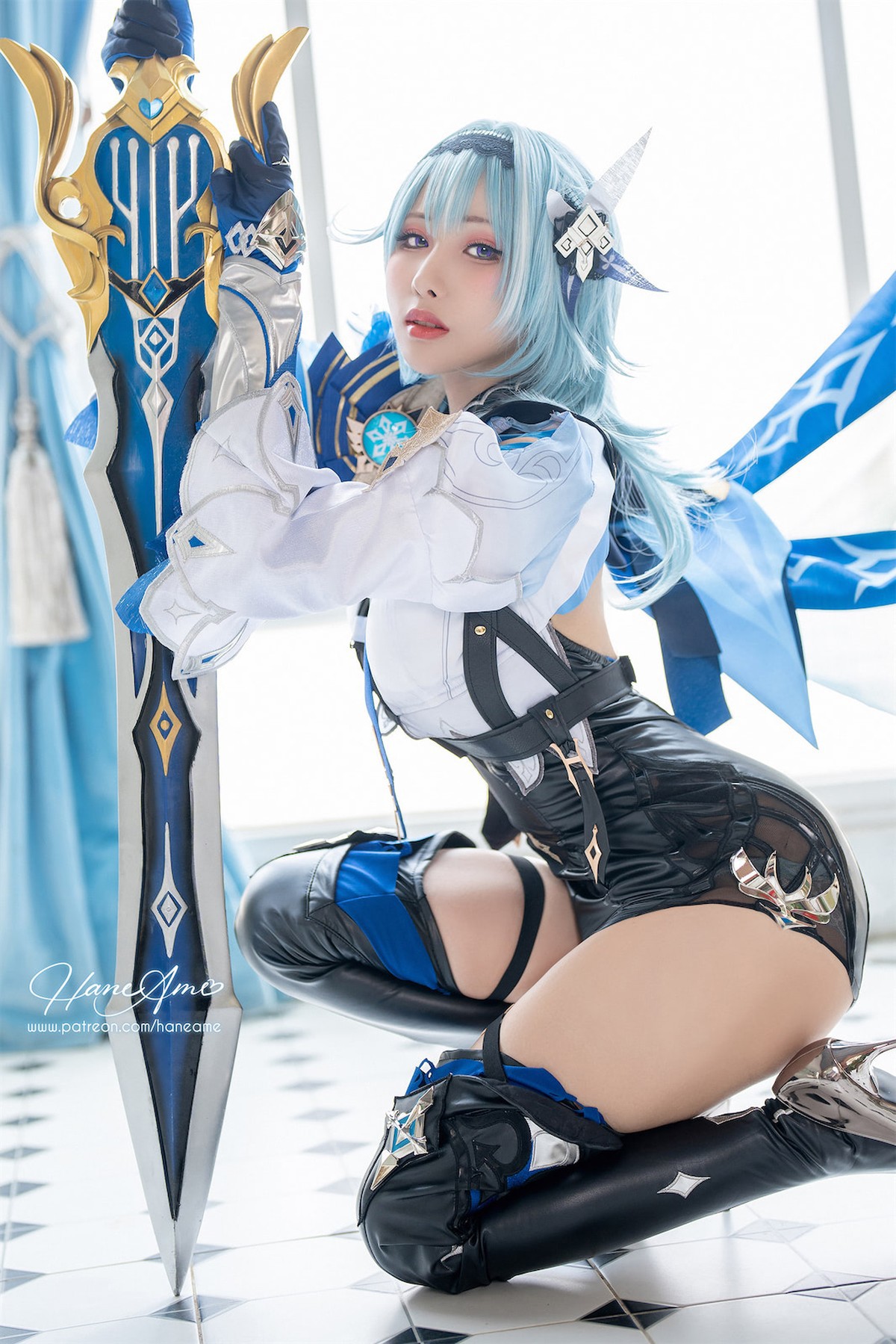 雨波HaneAme Cosplay Eula Lawrence Genshin Impact 6