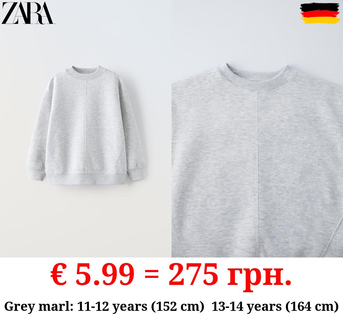 BASIC PLUSH SWEATSHIRT