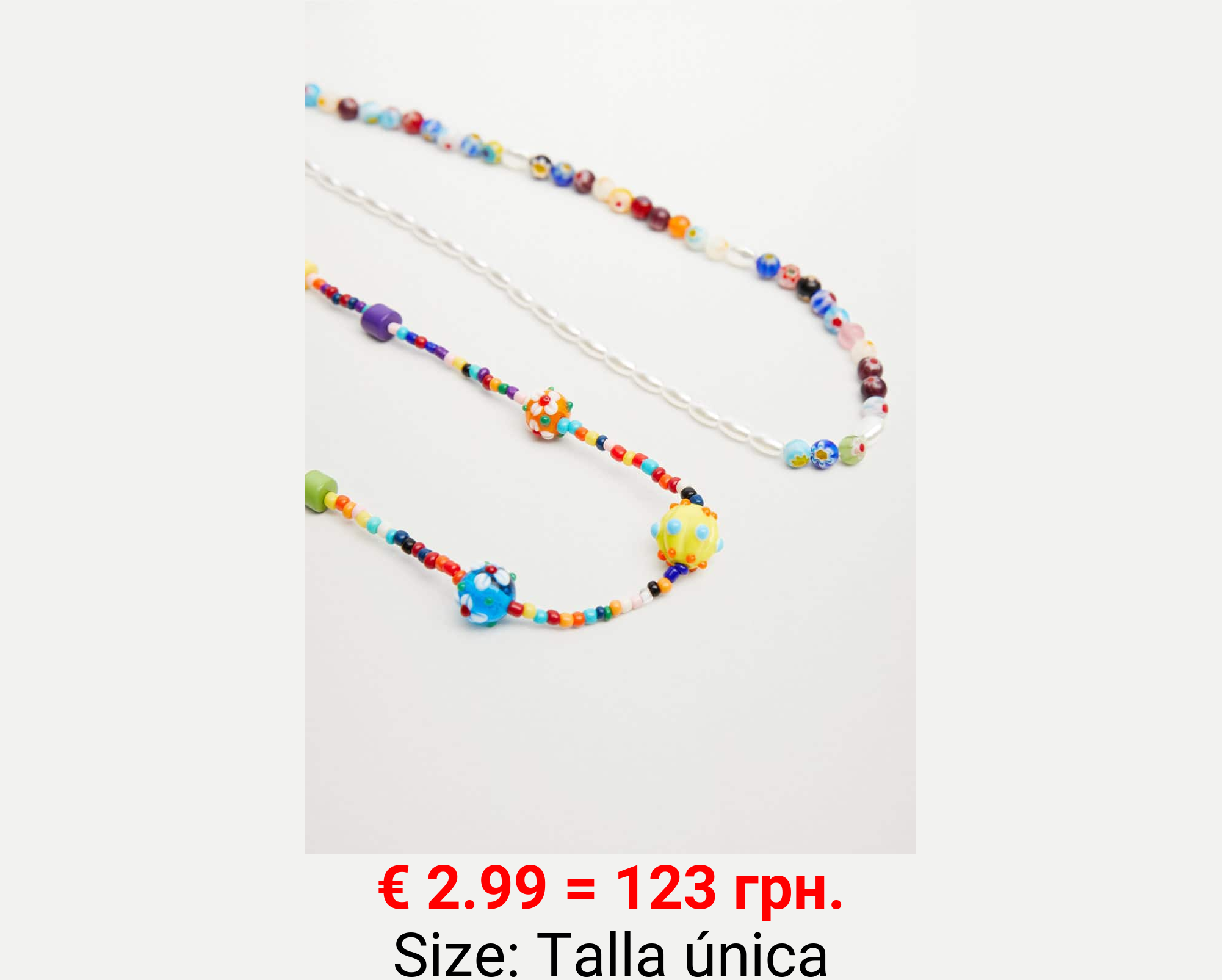 Collar abalorios combinados