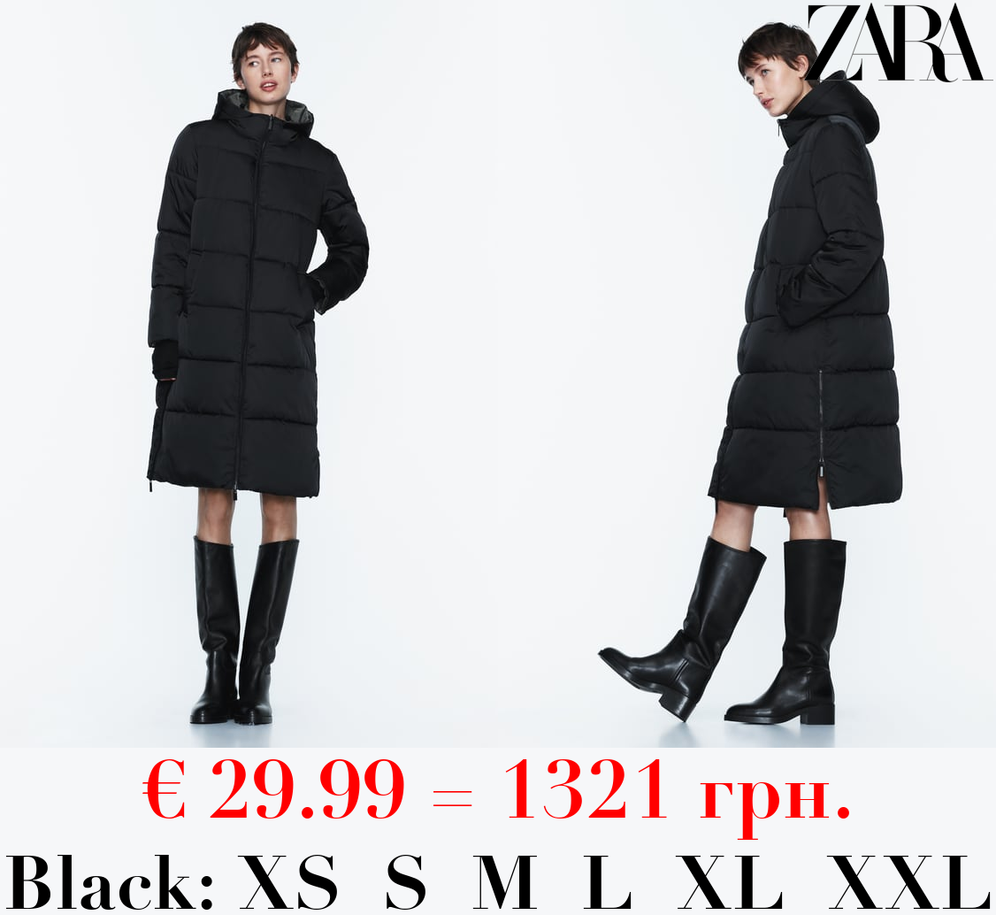 LONG REVERSIBLE PUFFER ANORAK