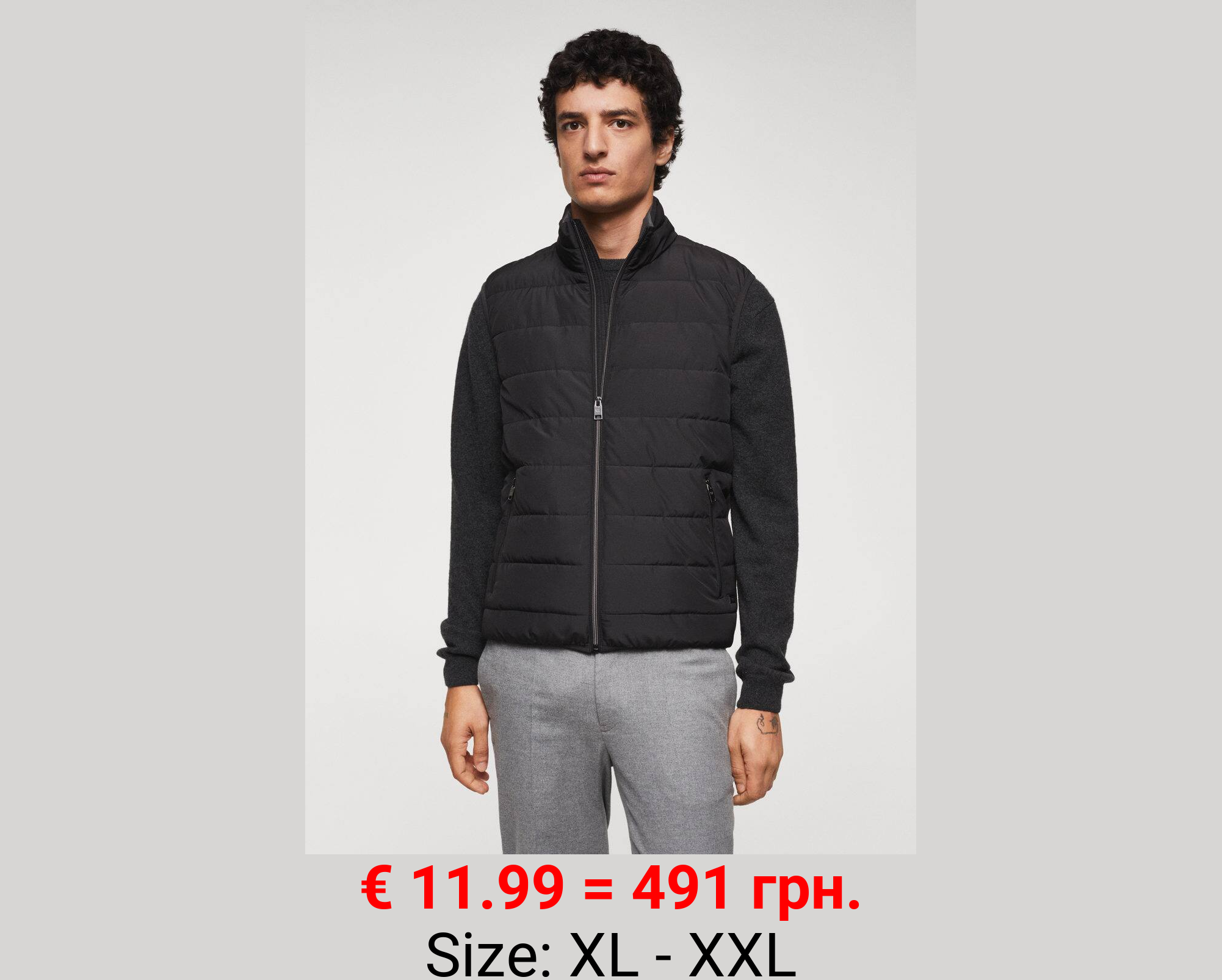 Chaleco acolchado ligero nylon