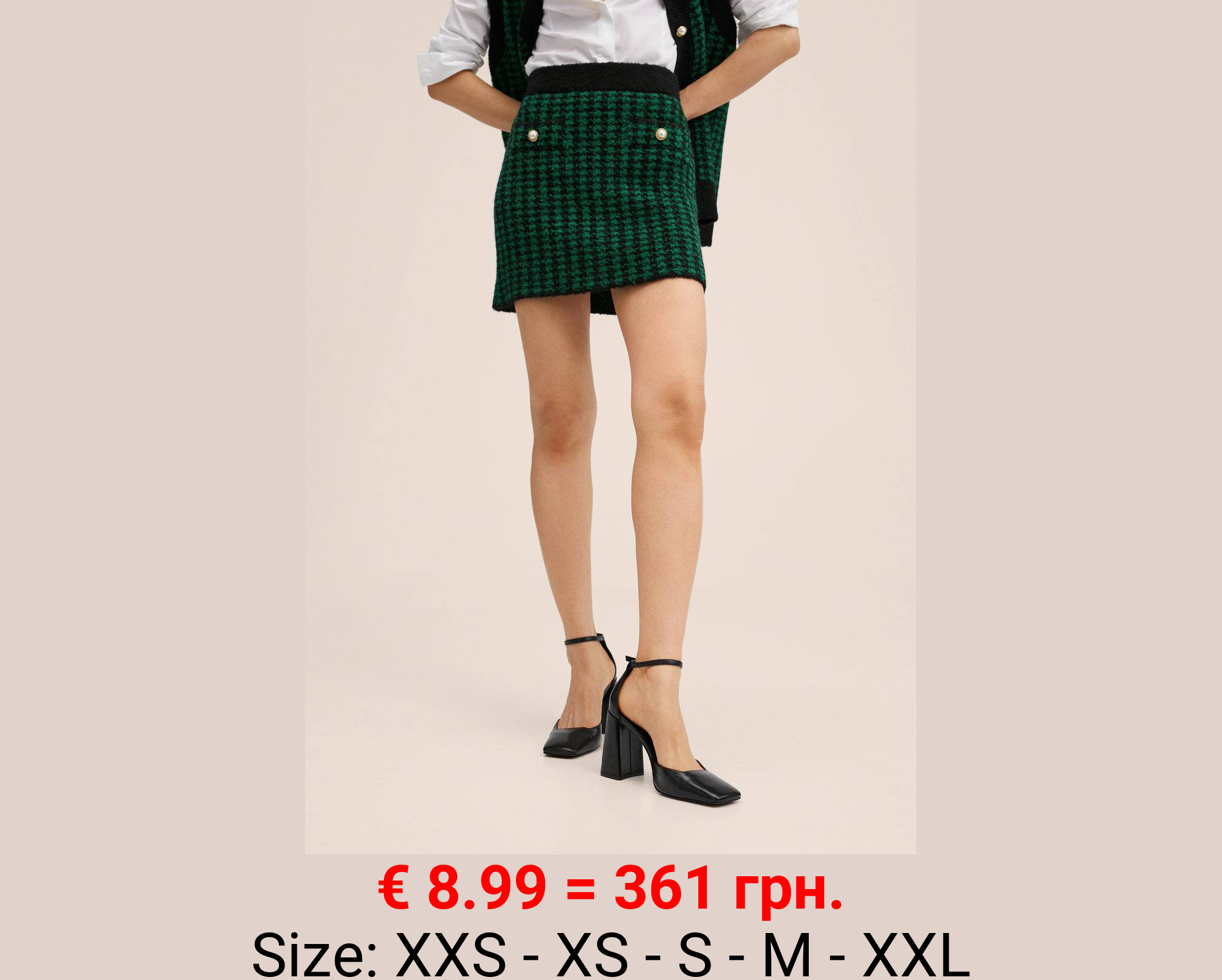 Minifalda pata de gallo