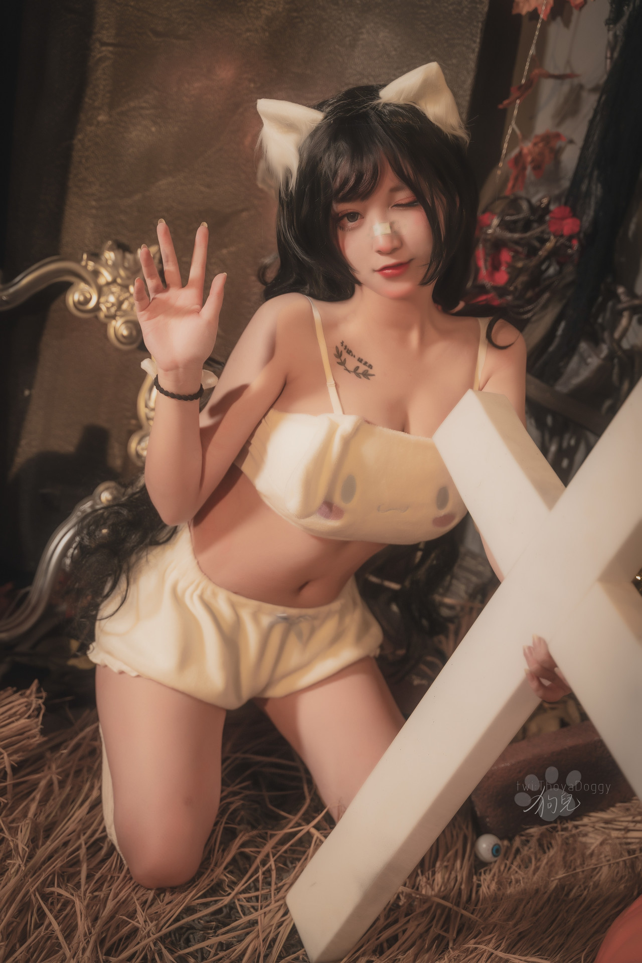 Cosplay 奇行家狗崽 玉桂狗睡衣 12