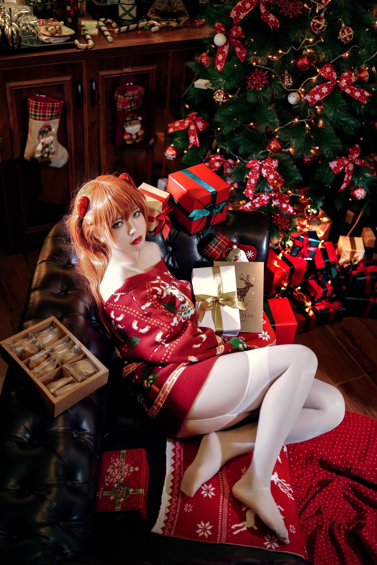 Cosplay 半半子 式波・ASUKA Christmas 15