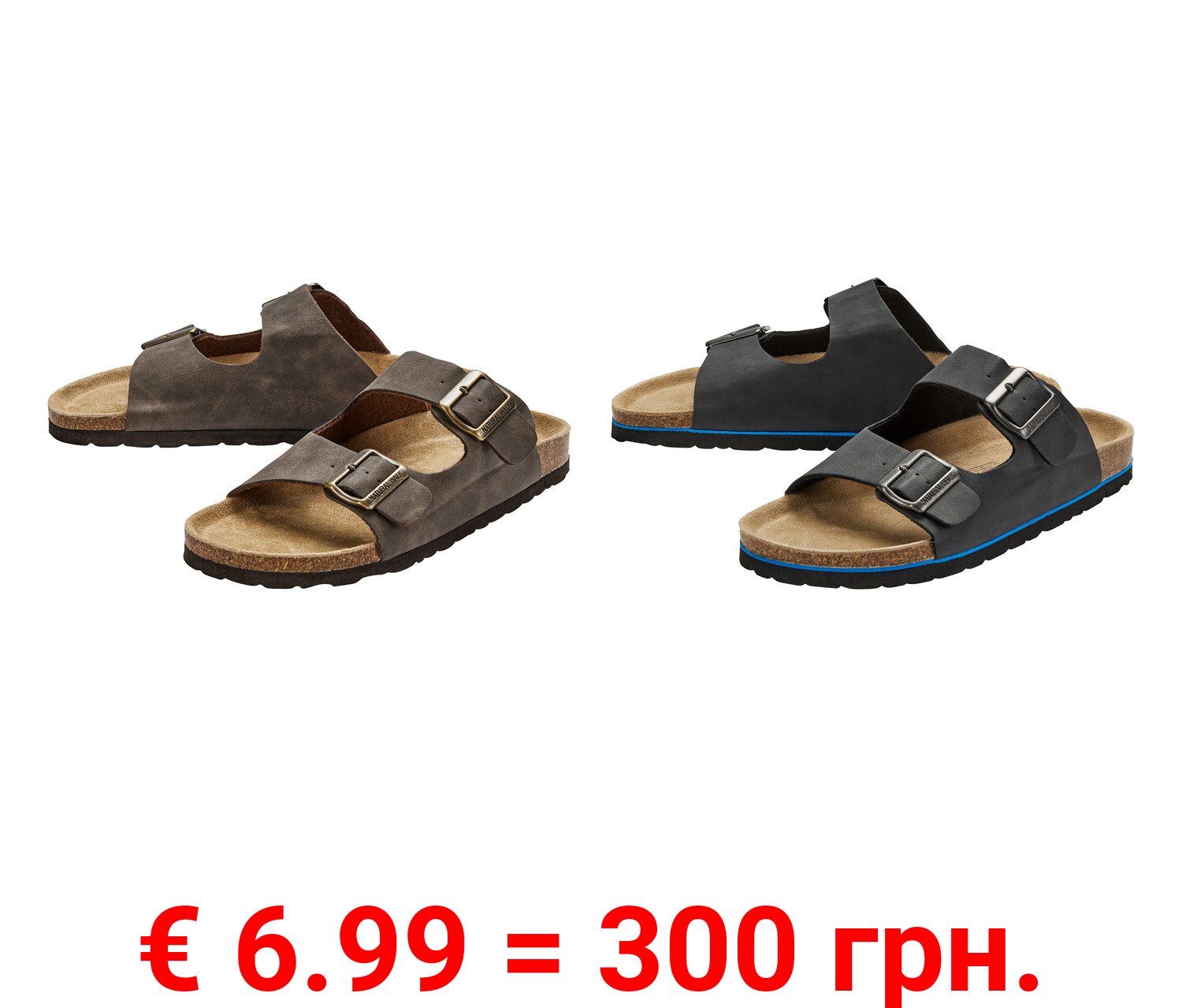 LIVERGY® Herren Pantolette mit Tieffußbett