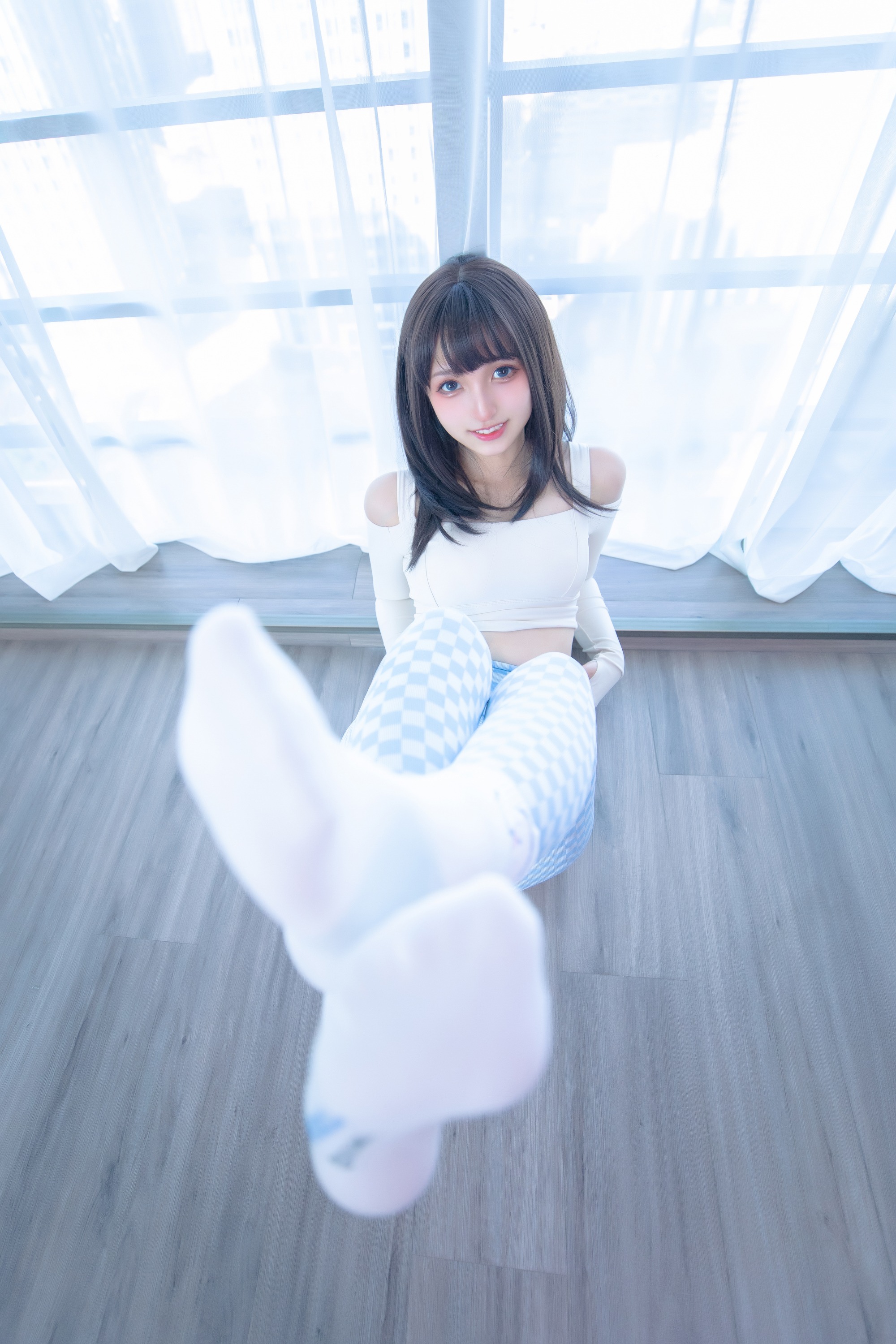 神楽坂真冬 - NO.93 蓝白格 [75P-172MB] 46