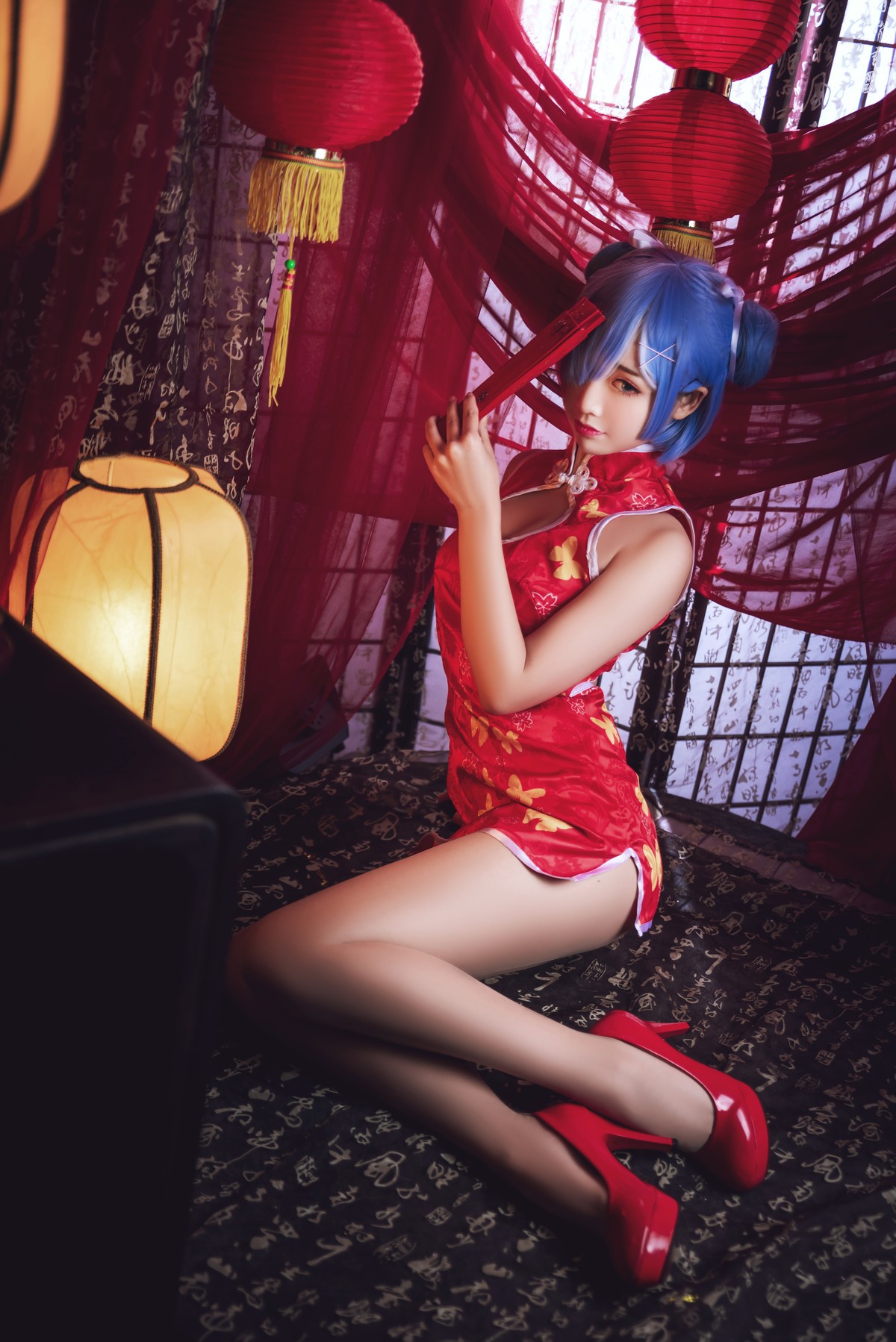 Cosplay 面饼仙儿 雷姆旗袍 3