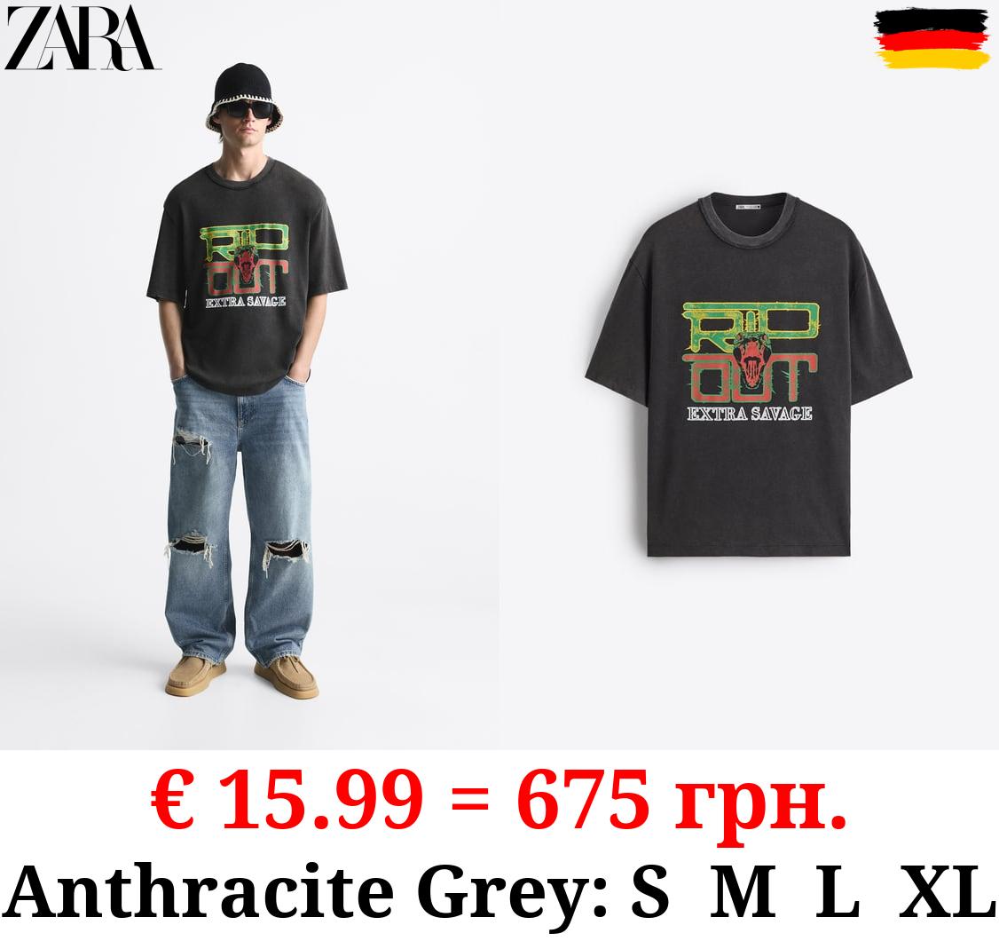 PRINTED KNIT T-SHIRT