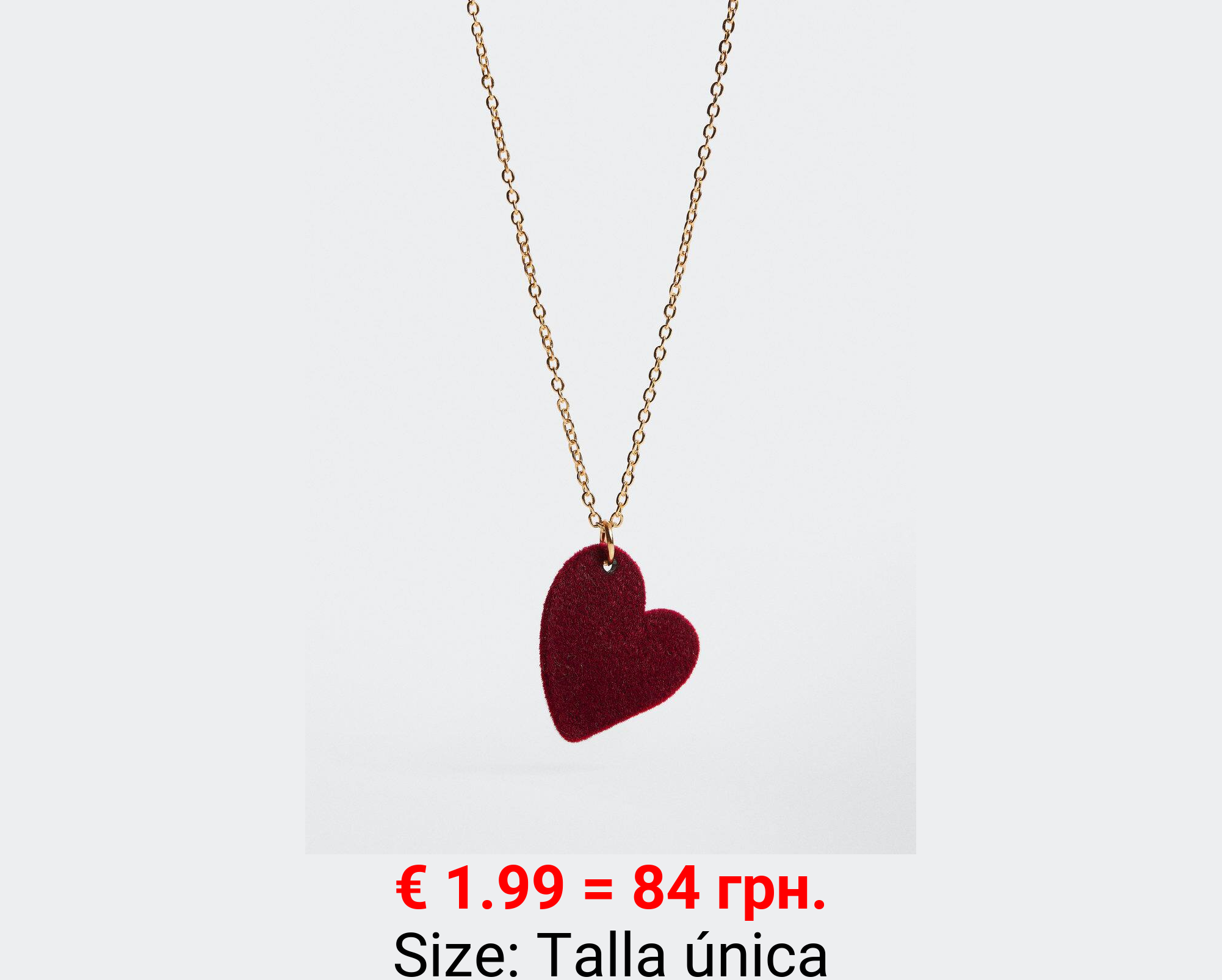 Collar colgante corazón