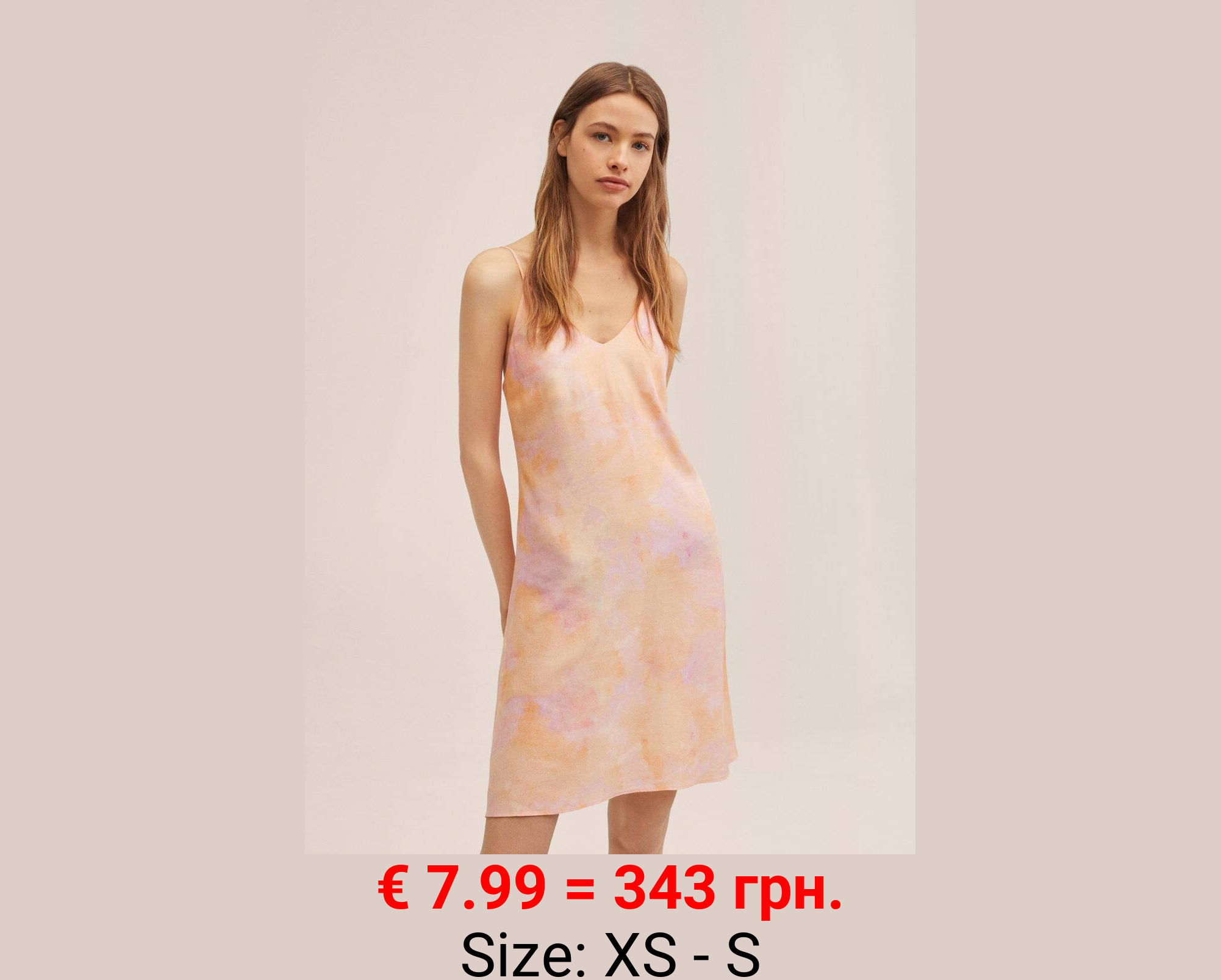 Vestido estampado tie dye