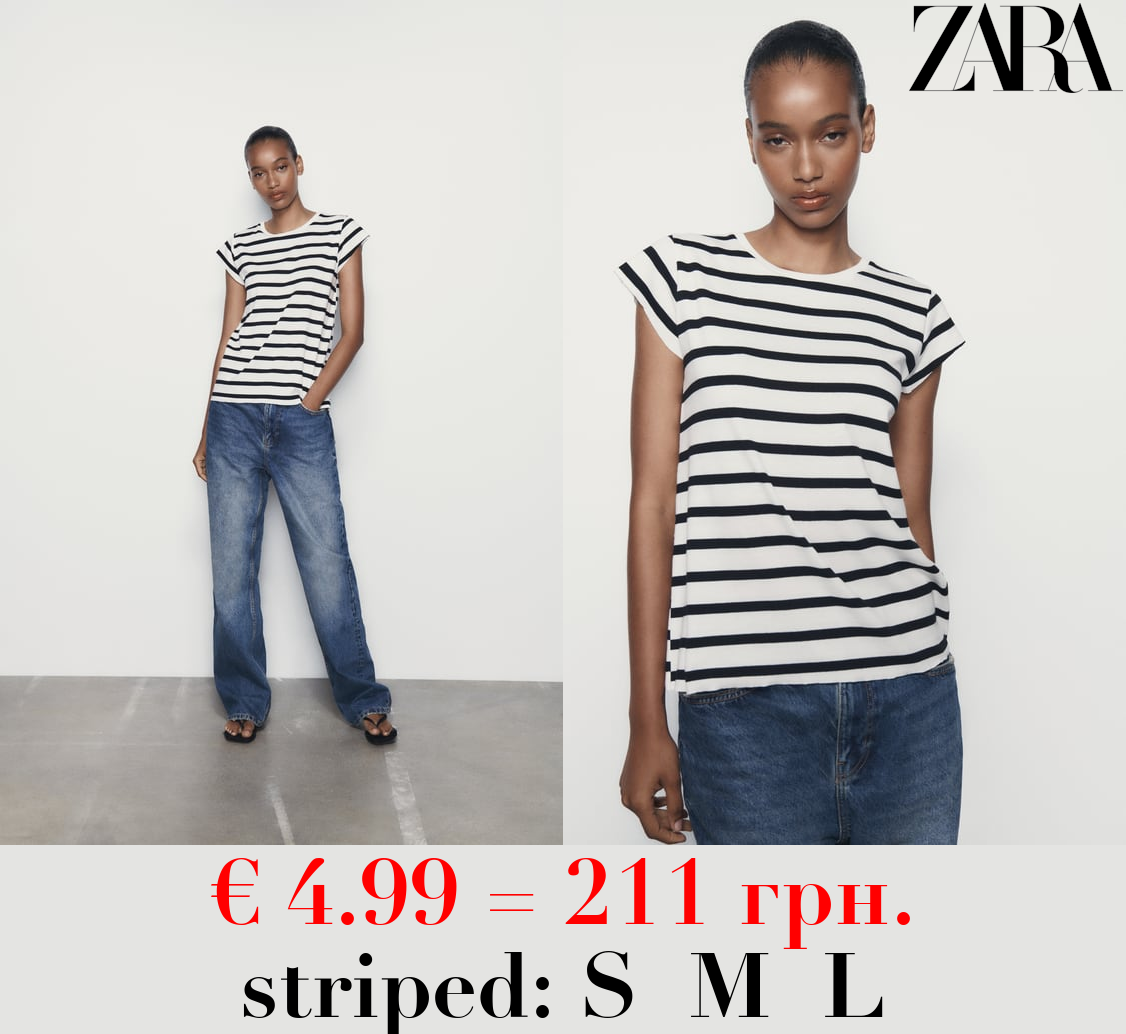 RIBBED LIGHTWEIGHT COTTON T-SHIRT