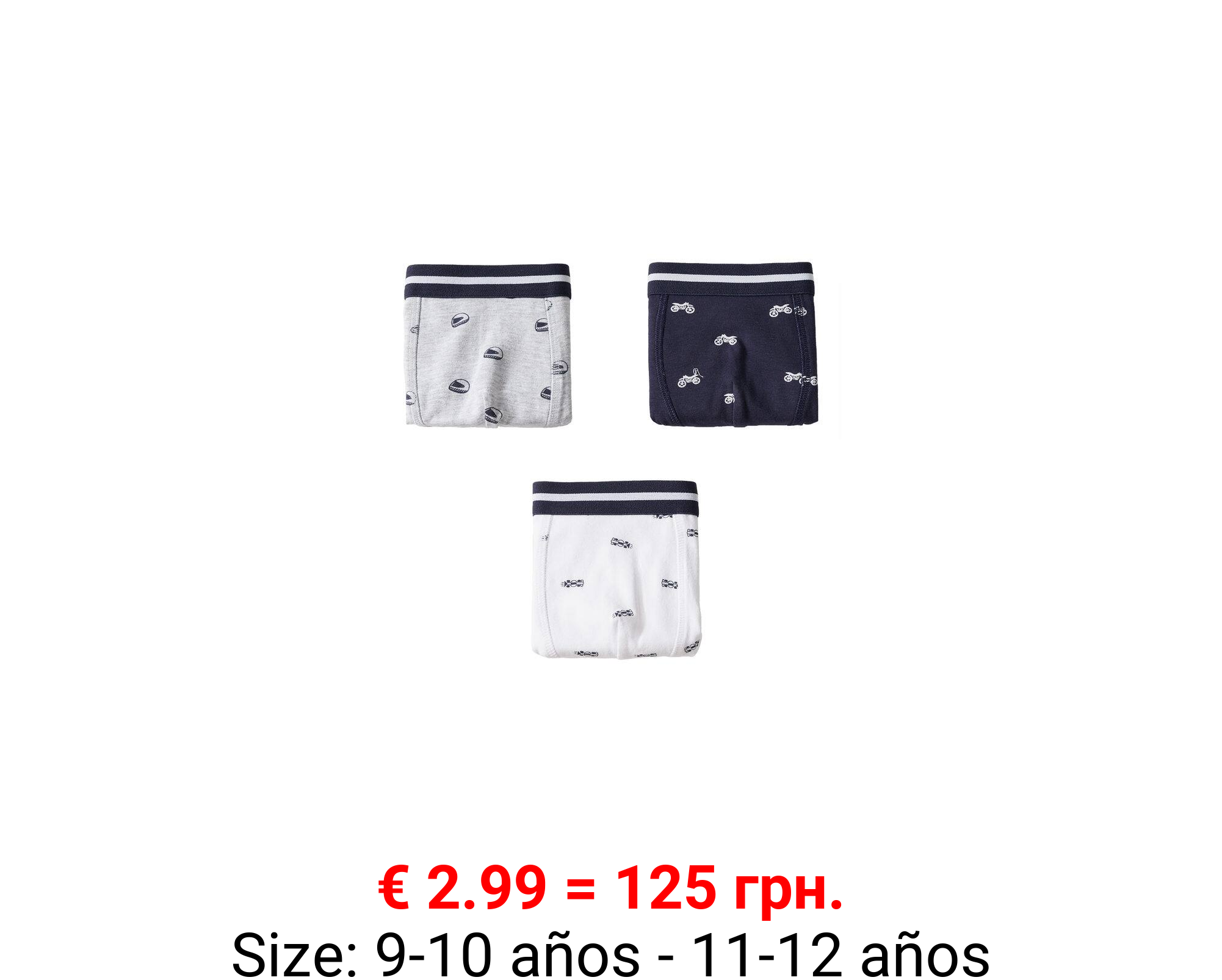 Pack 3 bóxers estampados