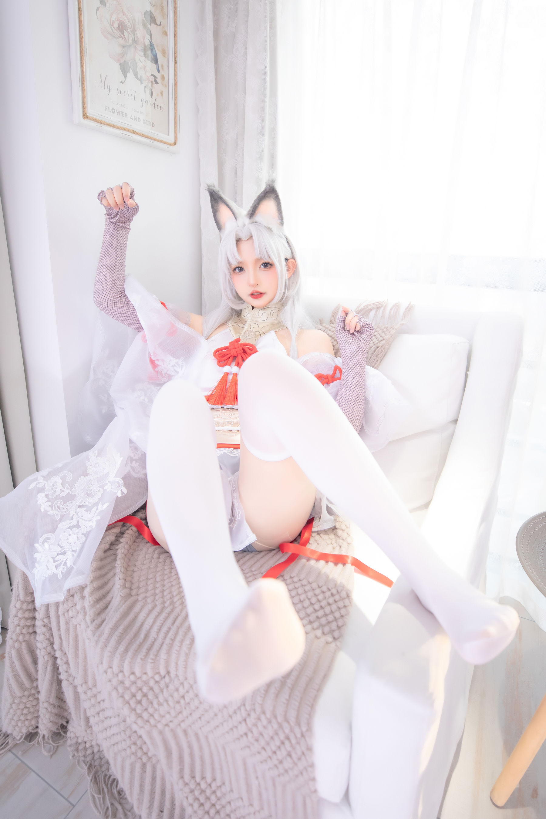 [网红COS]_萝莉神楽板真冬_白丝胡桃-写真图集共74P 3