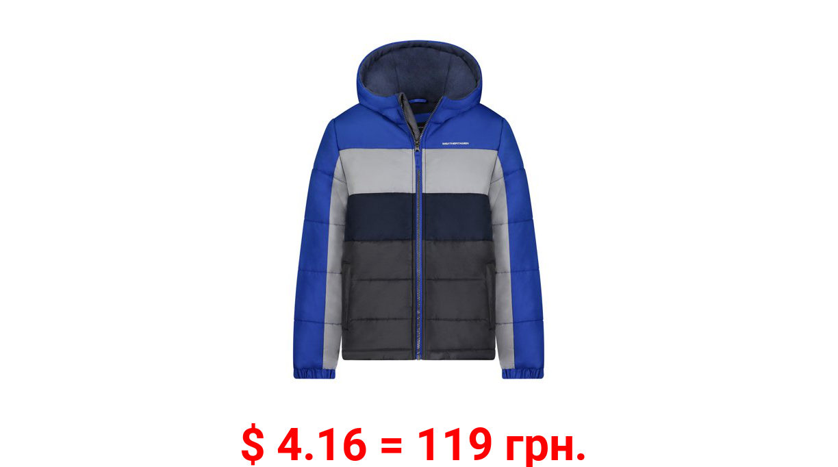 Weathertamer Boys Fleece Lined Puffer Jacket, Sizes 4-20