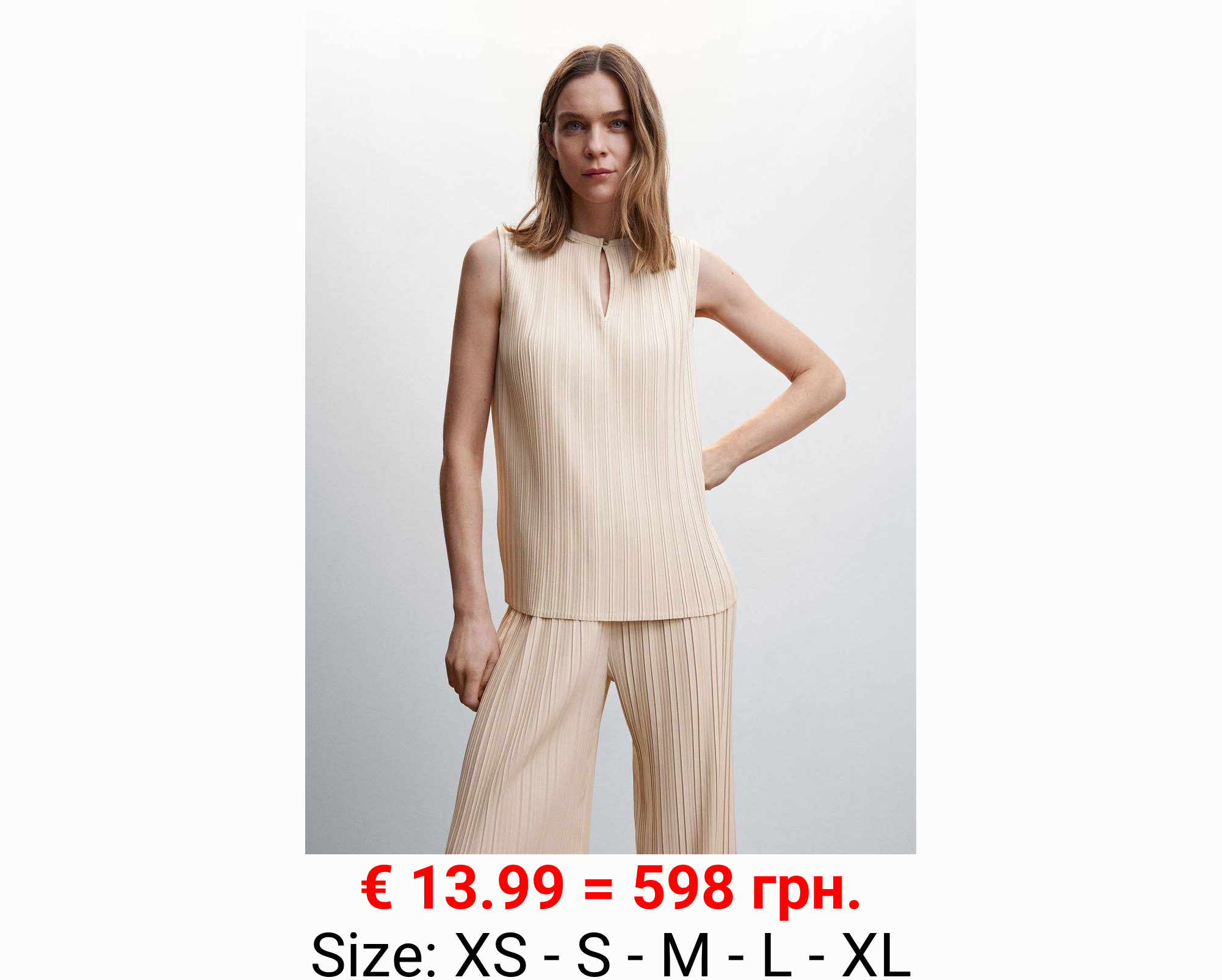 Top plisado tirantes