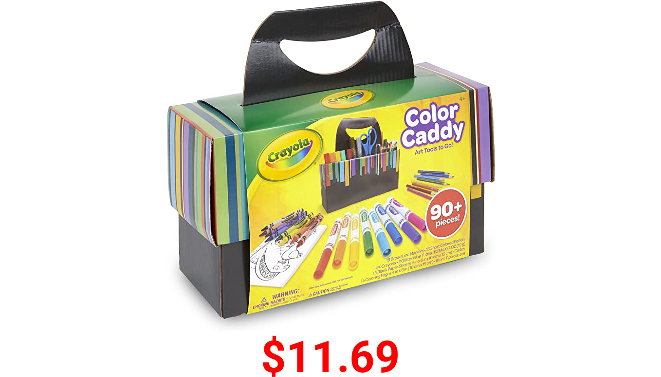 Crayola Color Caddy, Art Set Craft Supplies, Gift for Kids