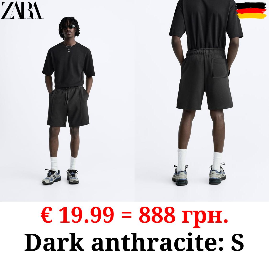 BERMUDA JOGGERS WITH SEAM DETAIL