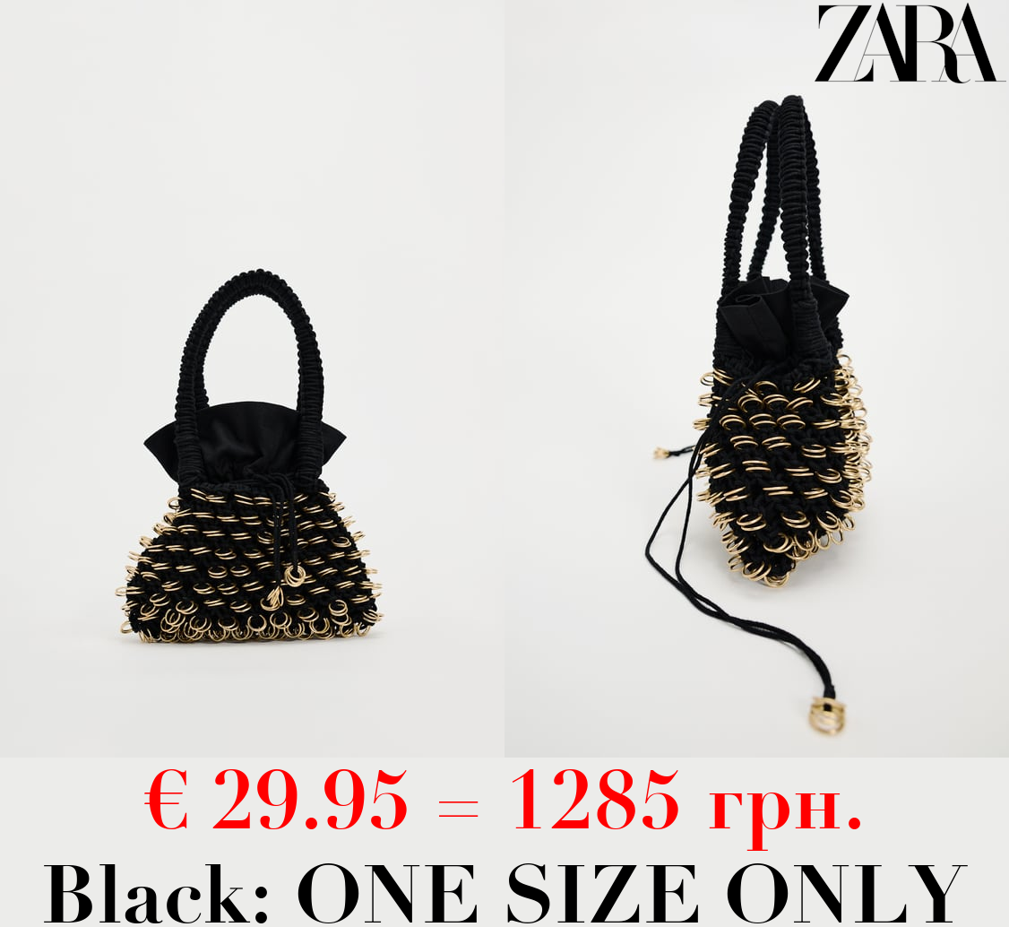 BUCKET BAG WITH RINGS