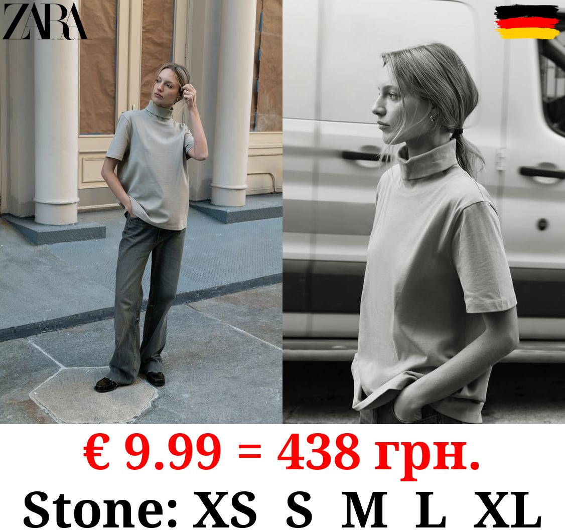 HEAVY COTTON TURTLENECK TOP