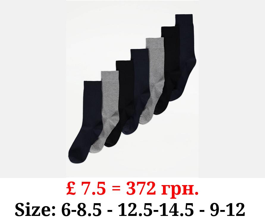 Cotton Rich Feel Fresh Socks 7 Pack