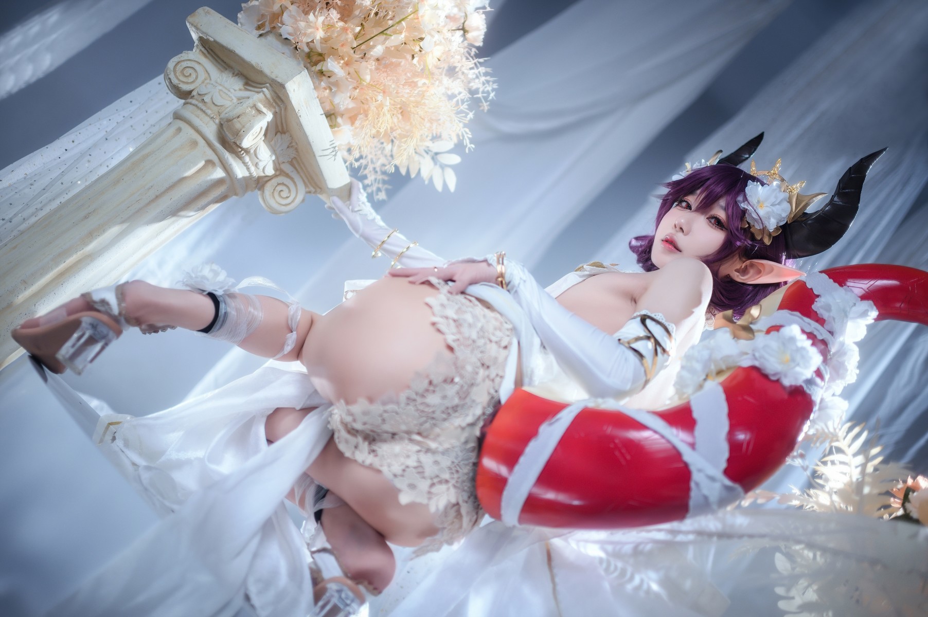 阿包也是兔娘 Cosplay 碧蓝幻想古蕾娅 龙娘 22