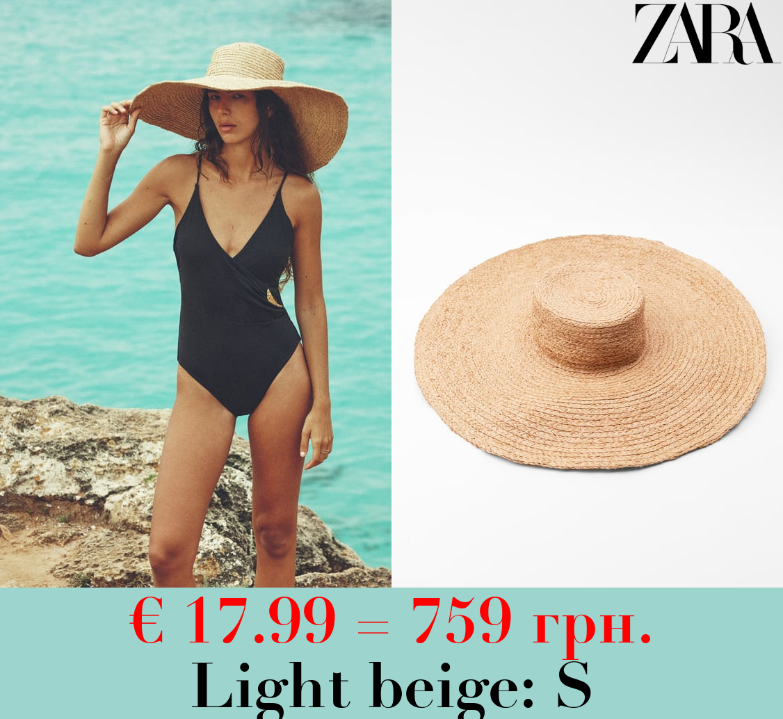 RAFFIA WIDE BRIM HAT