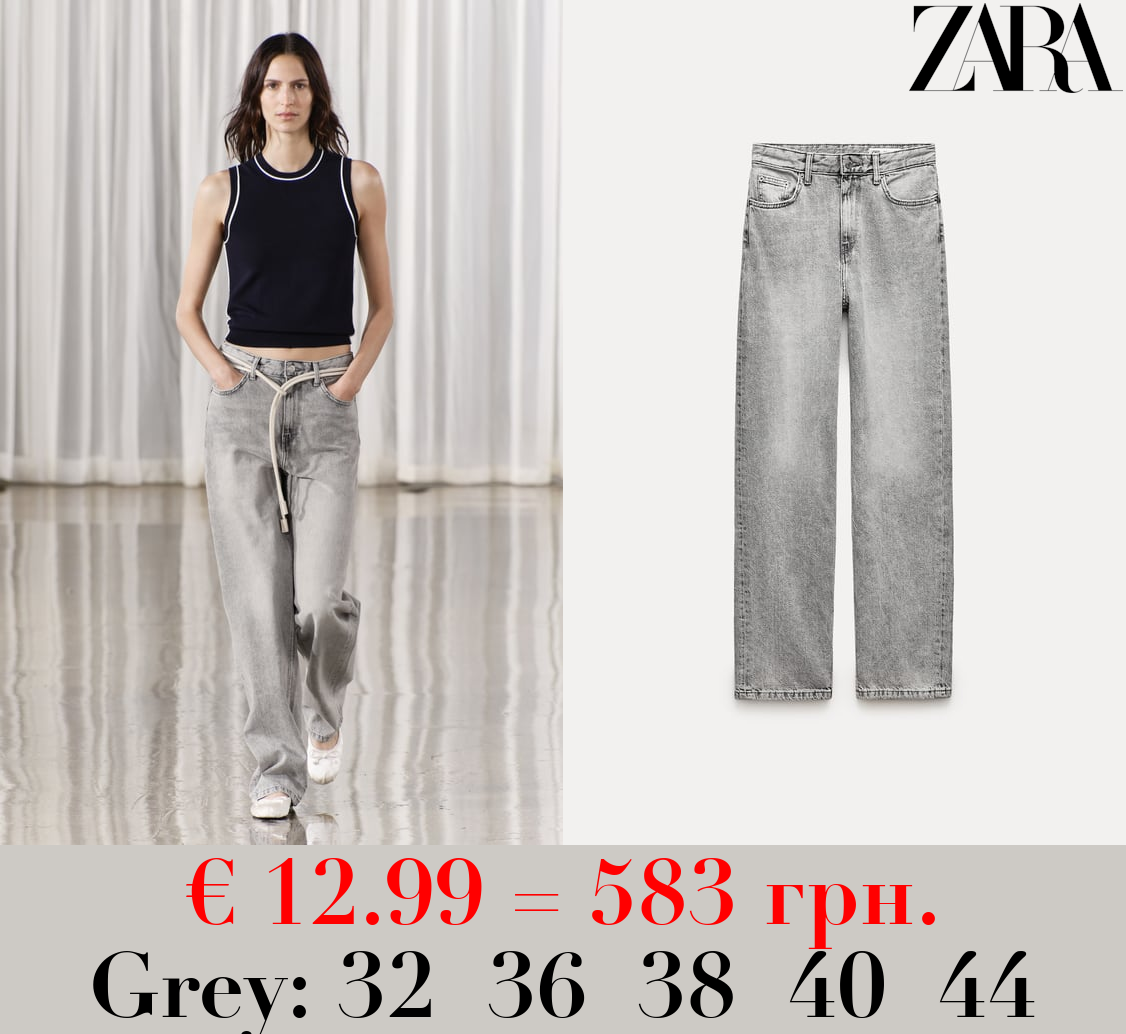 ZW COLLECTION WIDE-LEG HIGH-WAIST JEANS