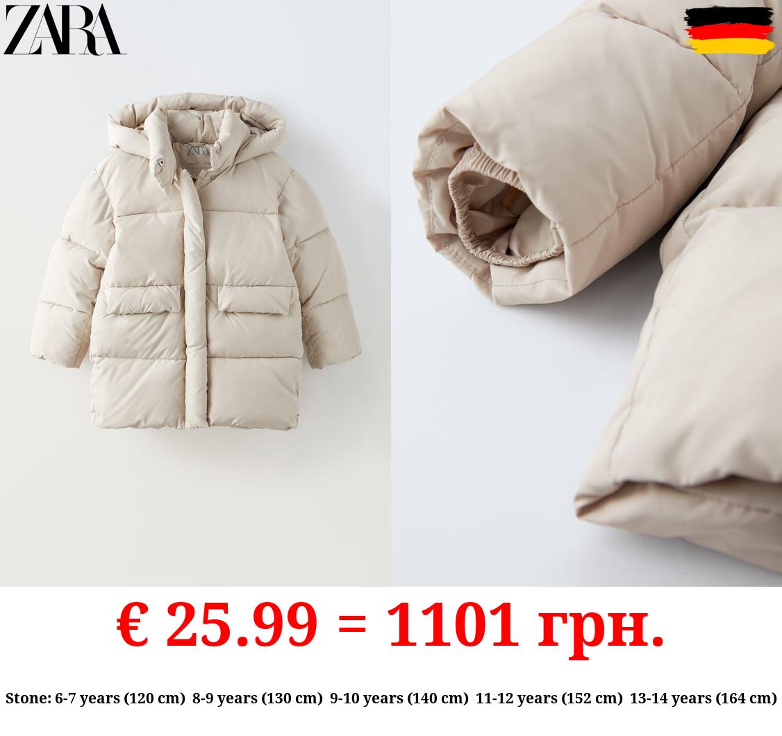 QUILTED COAT WITH FLAPS