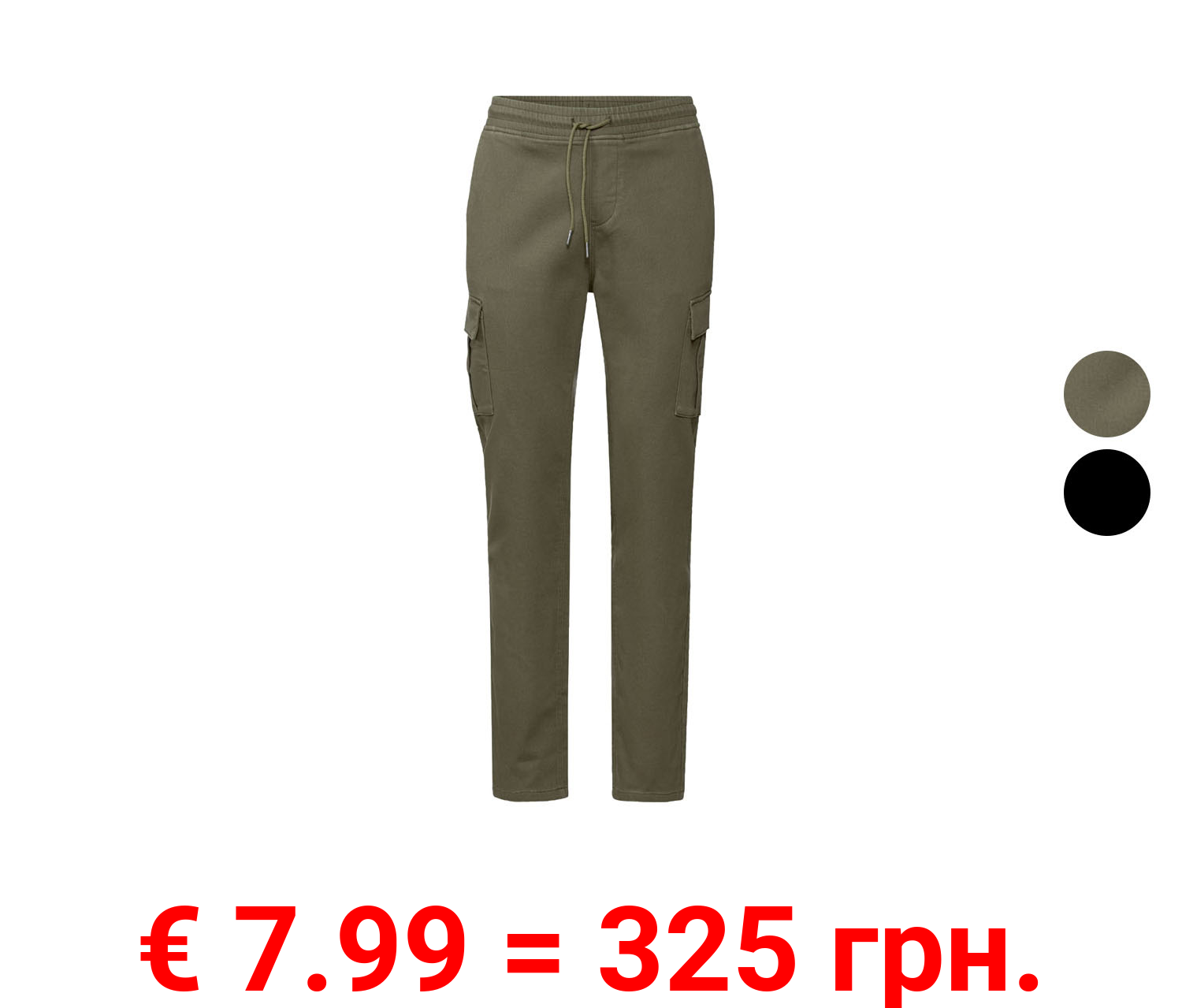 LIVERGY Herren Cargo Joggers mit hohem Baumwollanteil