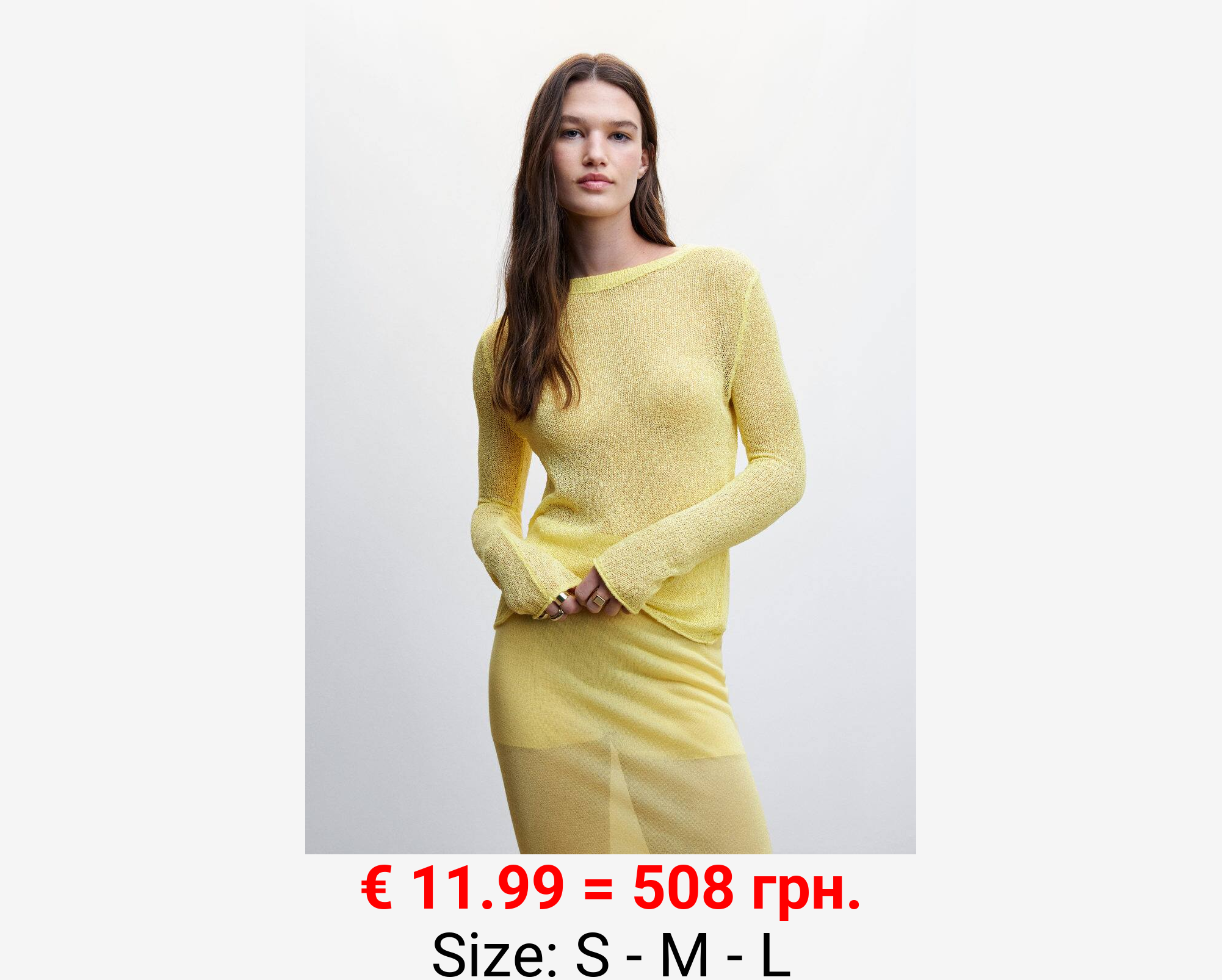 Jersey punto semitransparente