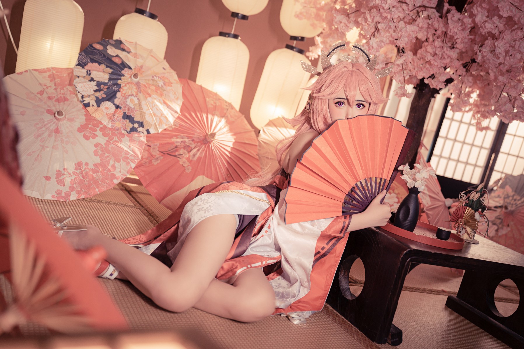 小礼好困 @SleeppyLee1  Cosplay 八重神子 5