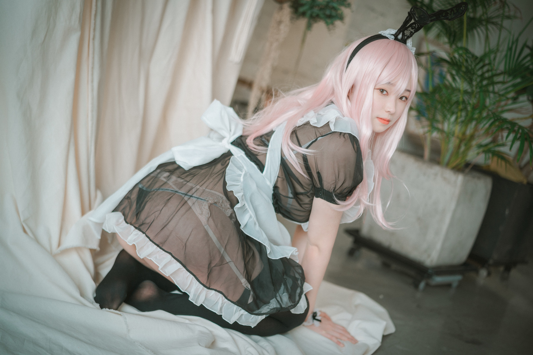 Bambi 밤비, [DJAWA] Sheer Bunny Maid 13