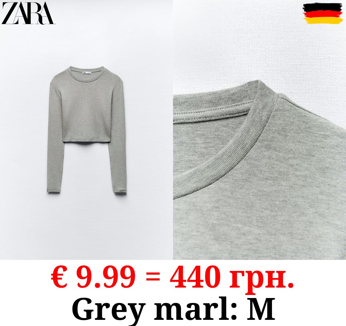 COTTON AND MODAL CROP TOP