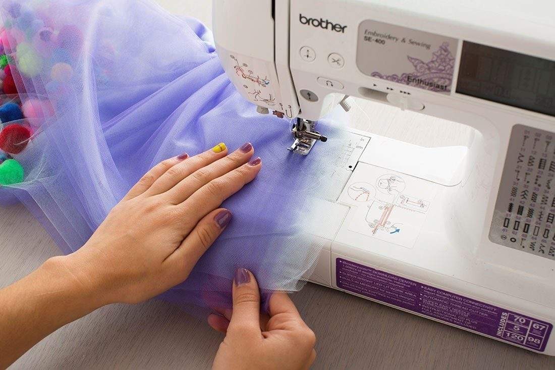 как вшить фатин