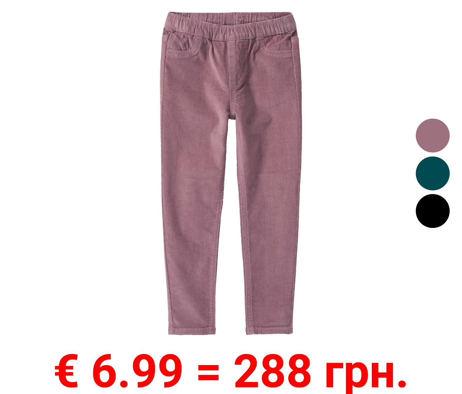 lupilu® Kleinkinder Mädchen Treggings in Feincord-Qualität