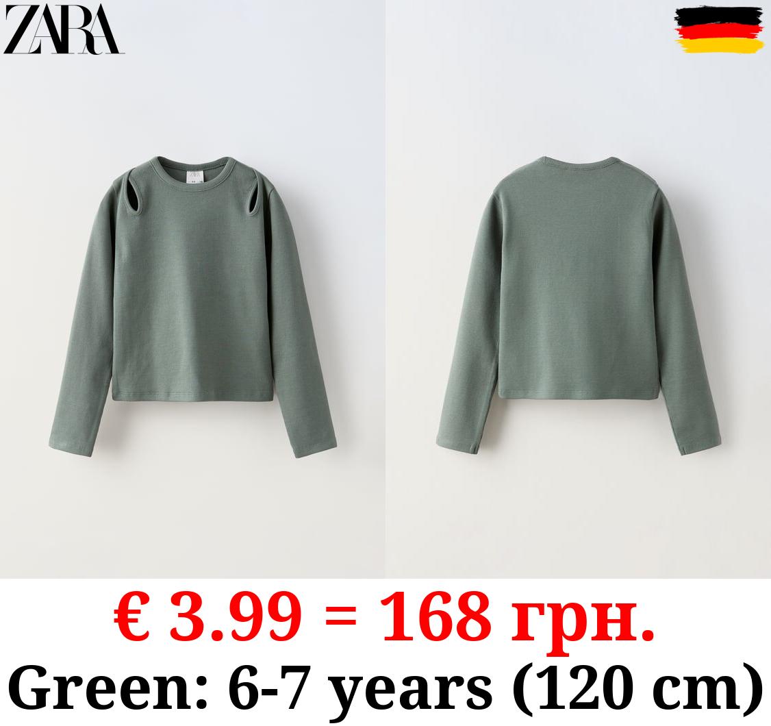 RIBBED CUT-OUT T-SHIRT