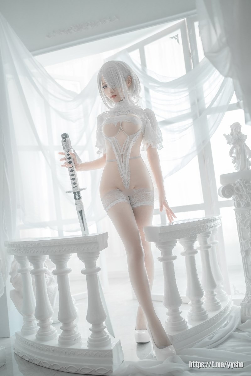 蠢沫沫 - 2B 白婚纱 [59P] 34