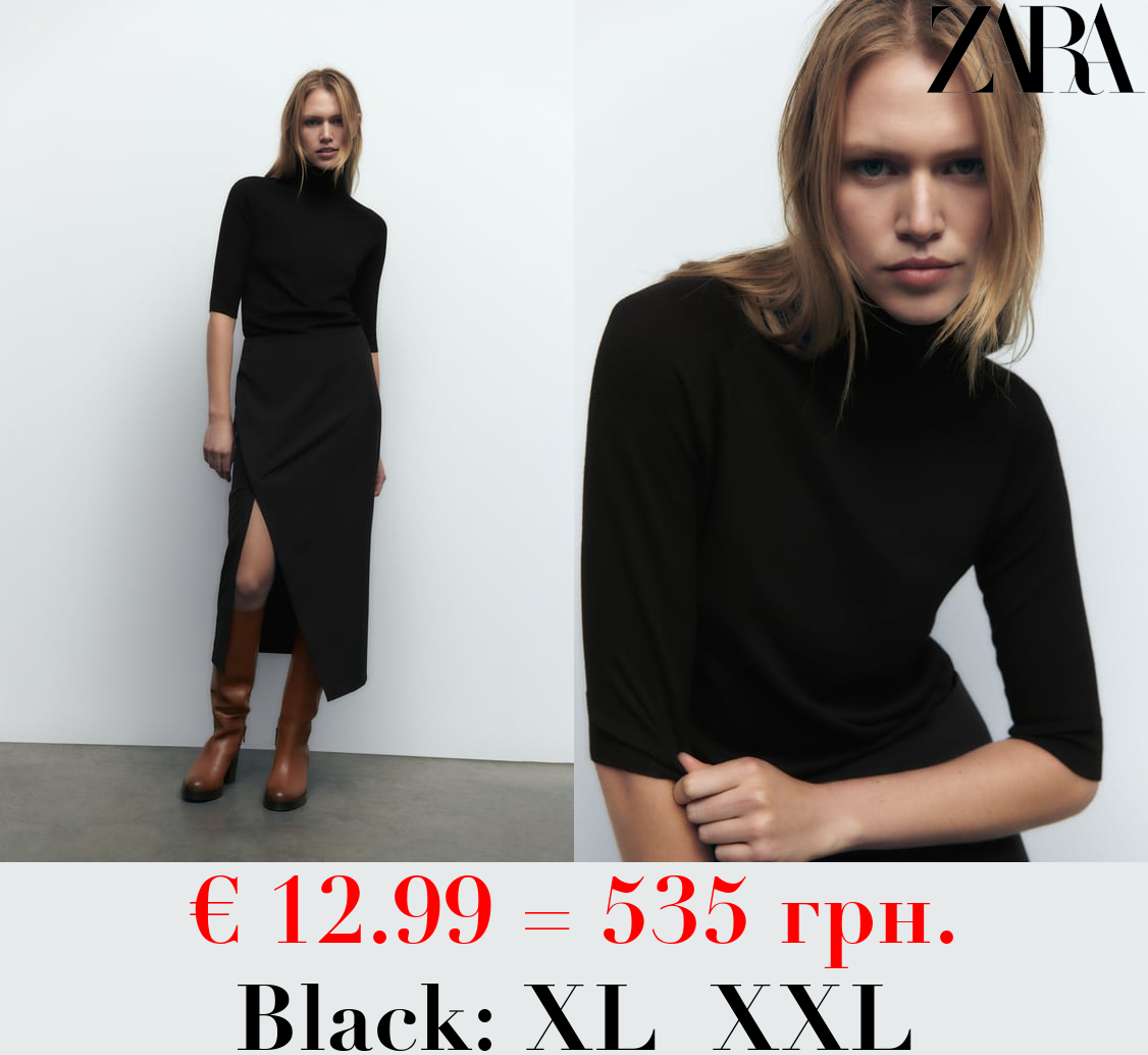 HIGH NECK KNIT SWEATER