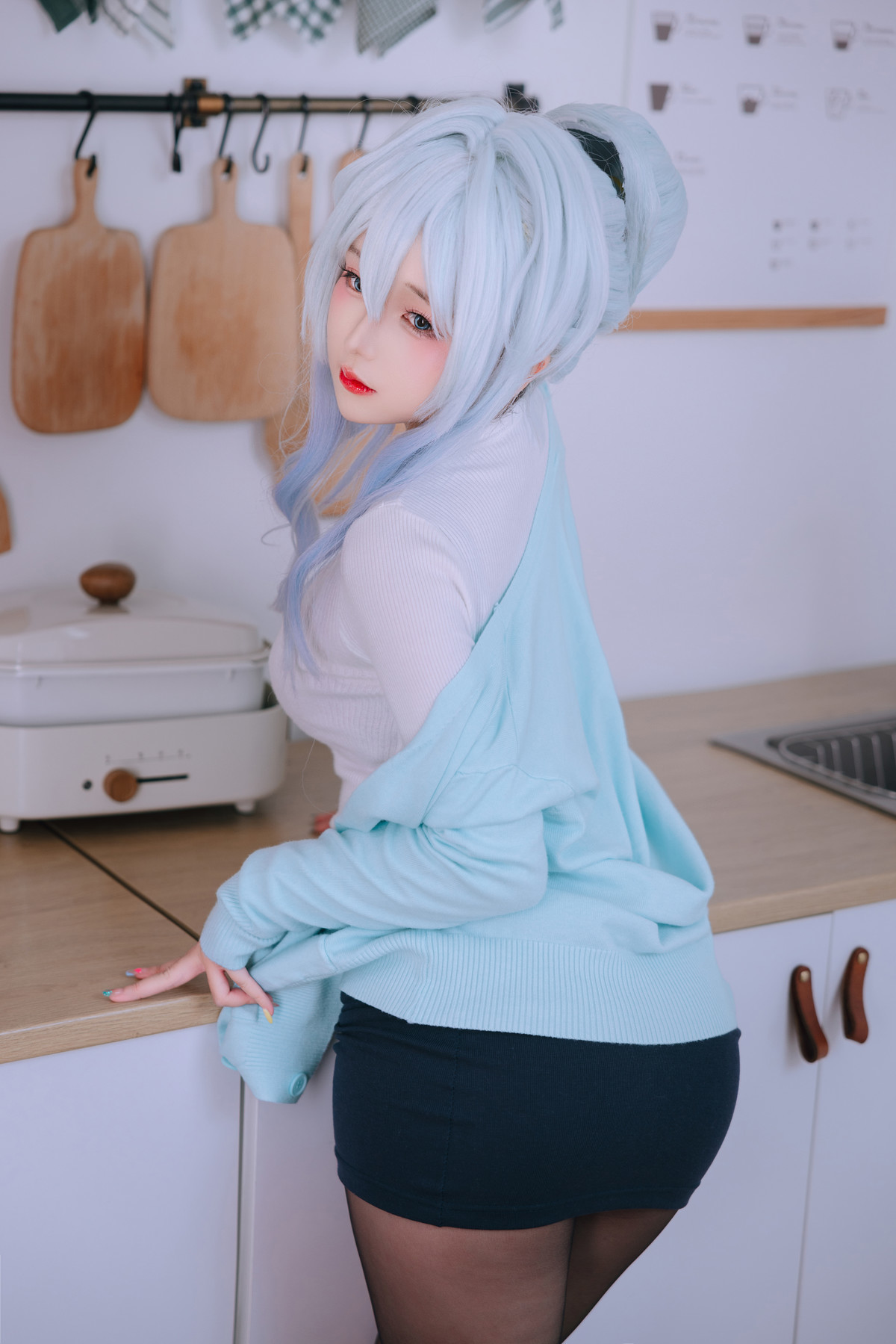 Cosplay Rinaijiao日奈娇 未亡人雪女 Set.03 8
