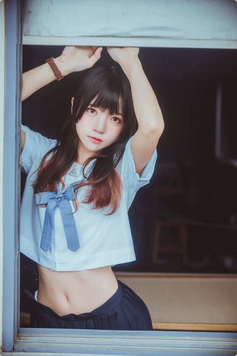 [Cos]桜桃喵 - 蓝白水手服 [39P] 11