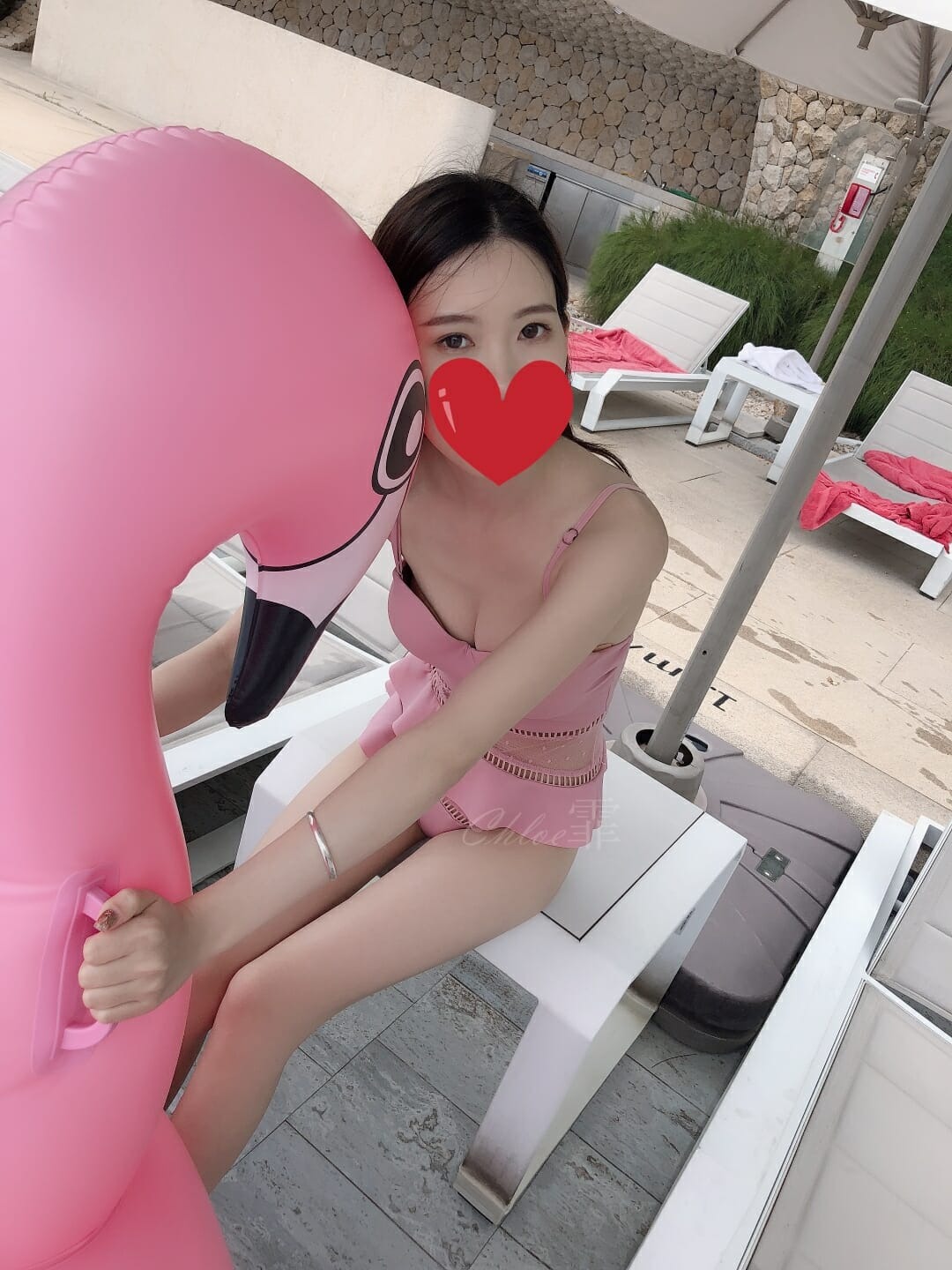 霏霏- 艾美酒店 性感骚粉色泳衣 无边泳池 等[63P] 7