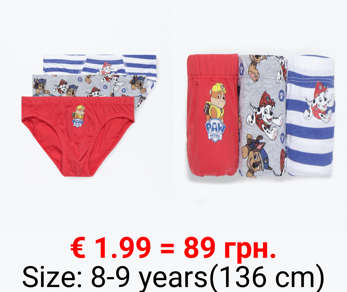 3-pack of PAW Patrol ©Nickelodeon briefs
