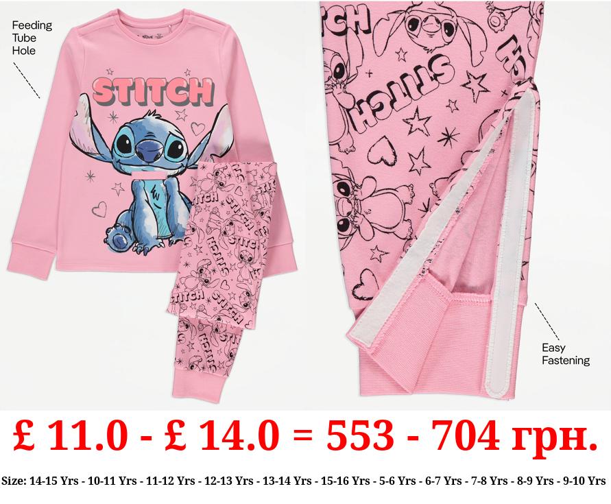 Easy On Adaptive Disney Lilo & Stitch Pink Pyjamas