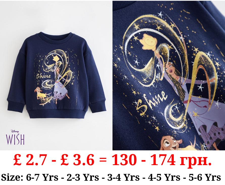 Disney Wish Navy Character Sweatshirt